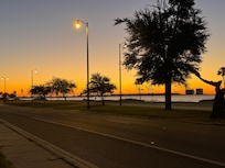 Sunrise from end of road