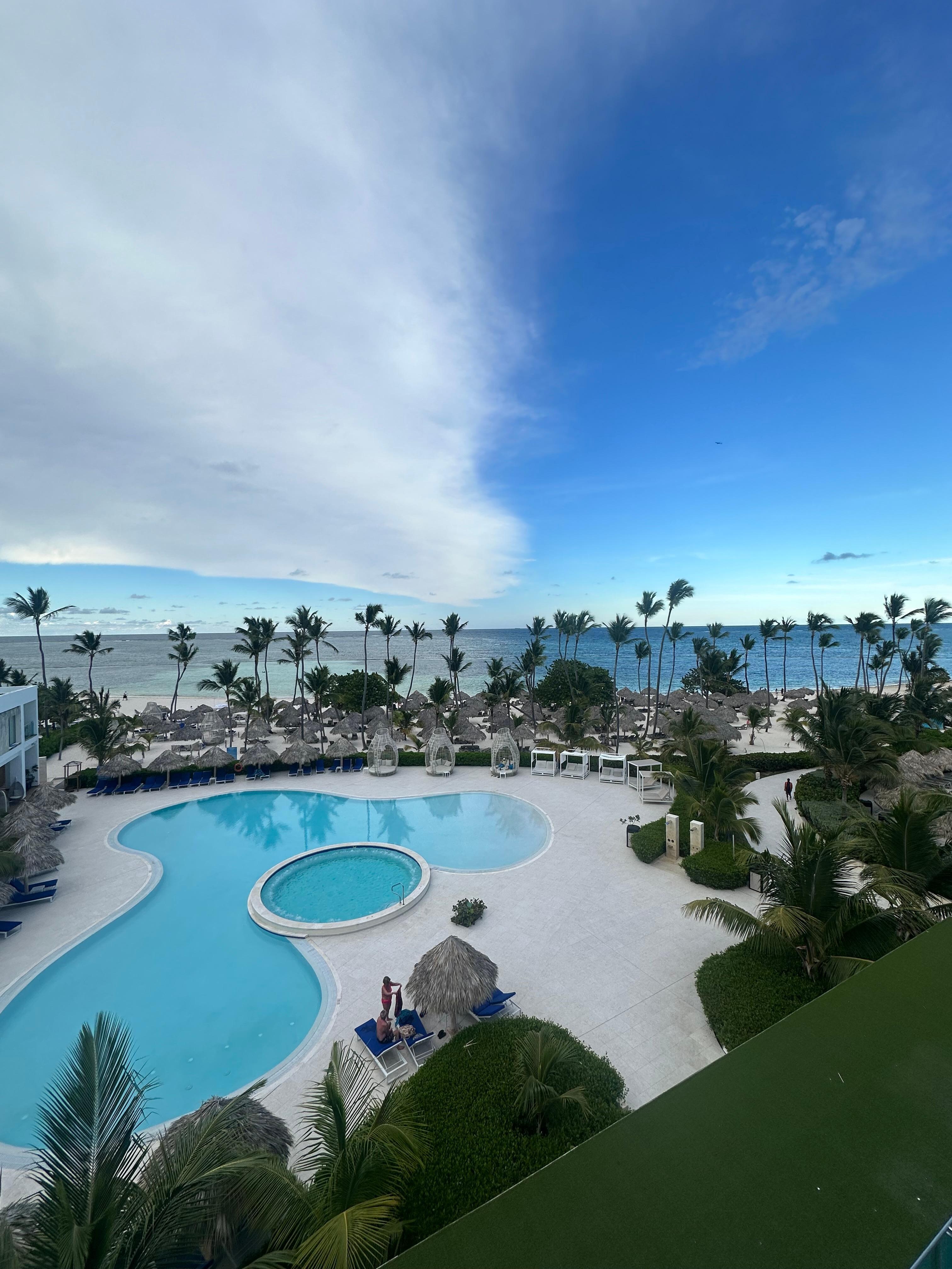 View from infinity pool