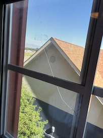 Room 328 cracked window