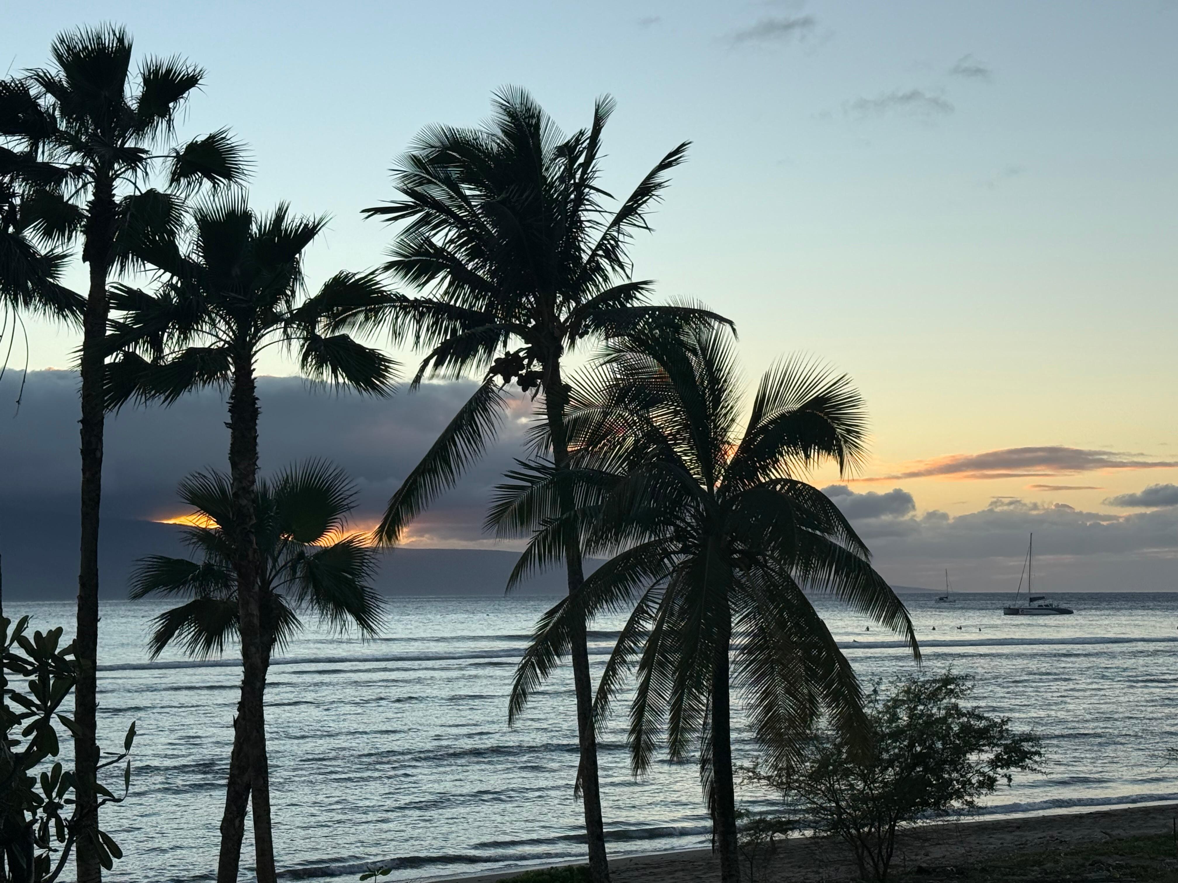 View from west facing lanai looking towards Lānaʻi.