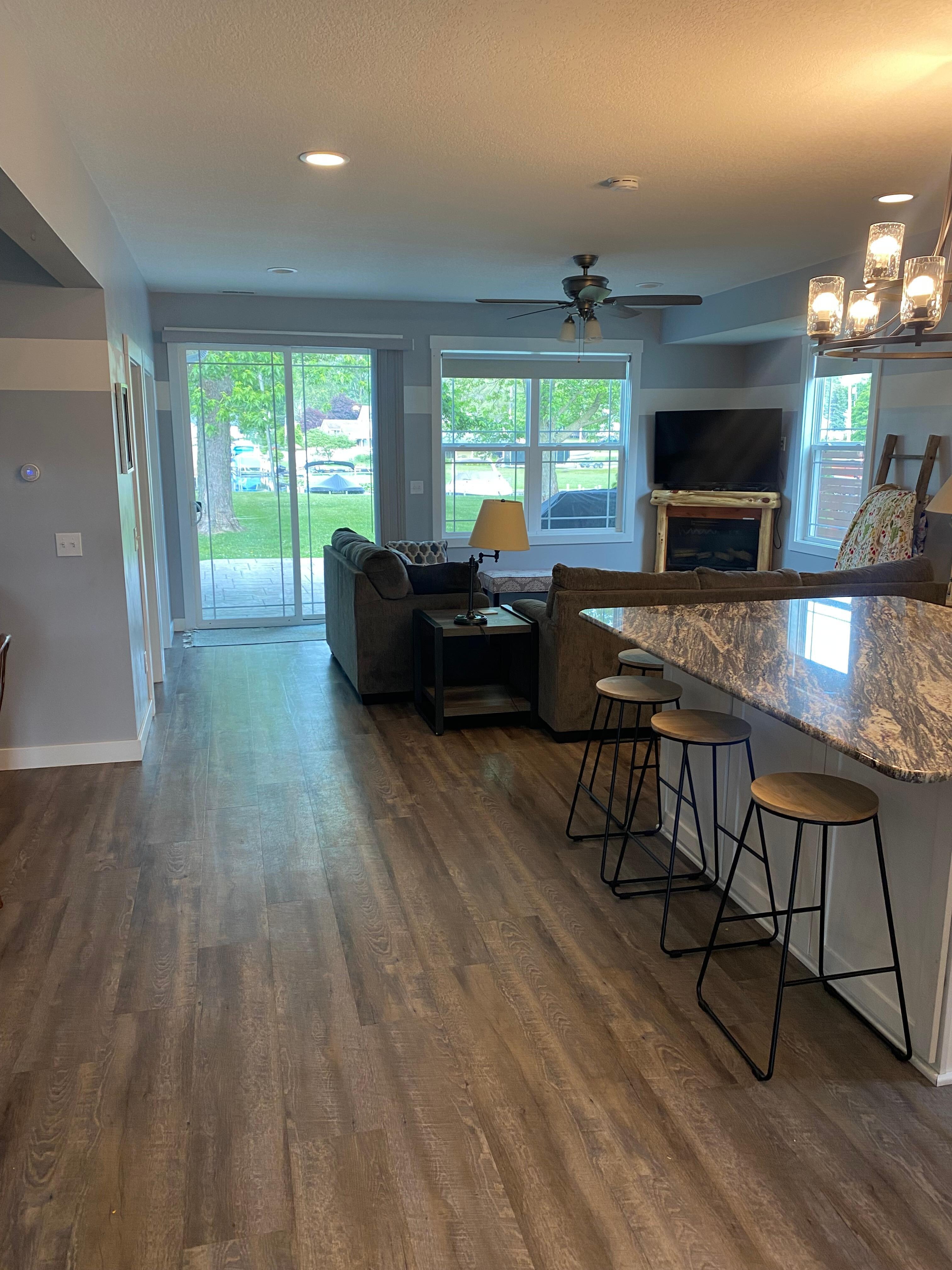 Kitchen was our hub and we watched the Pacers play!