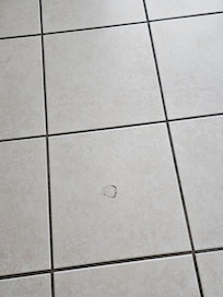 Chip out of tile