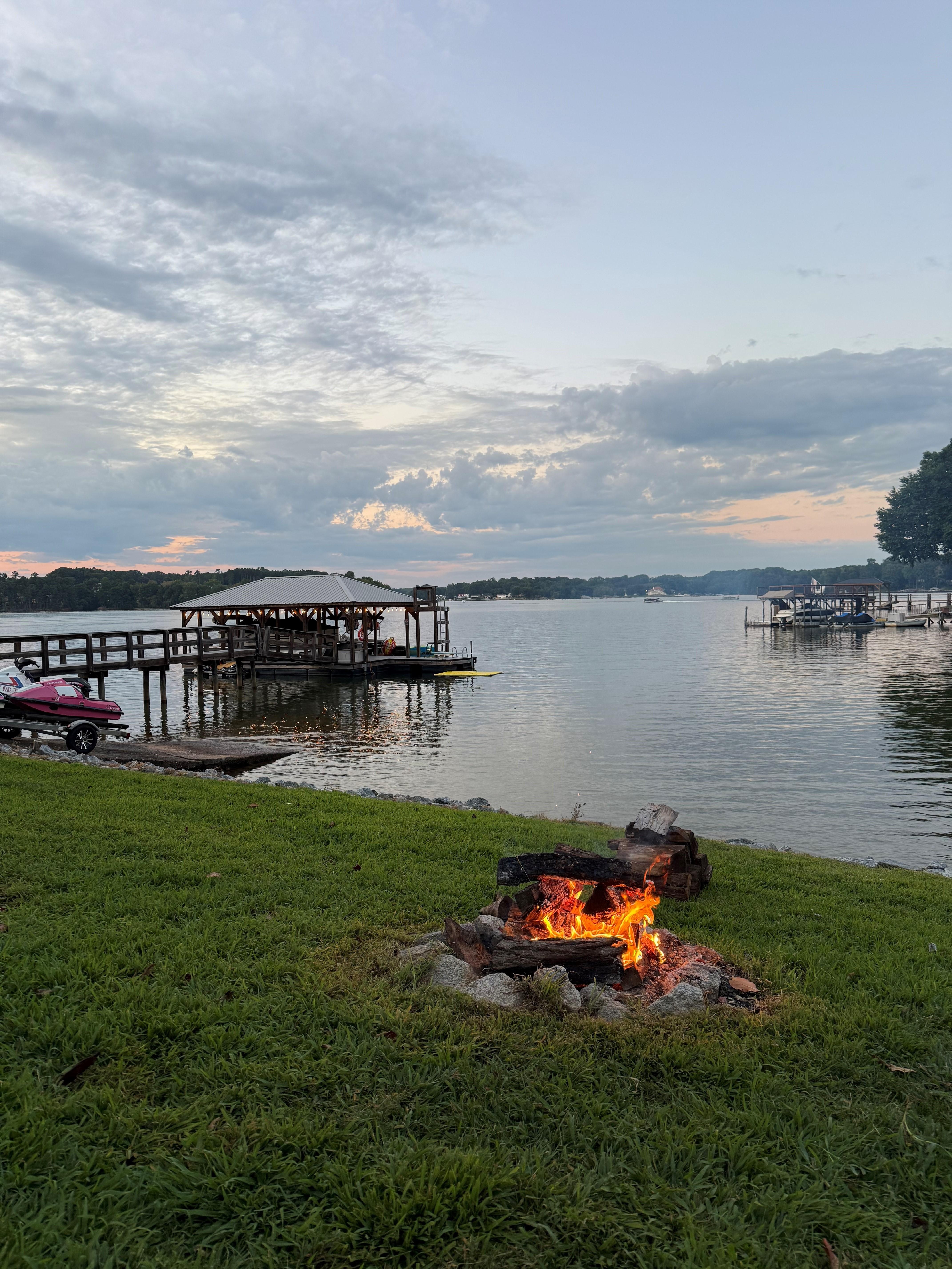 Fire pit and Dock