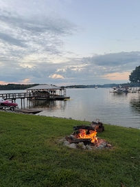 Fire pit and Dock
