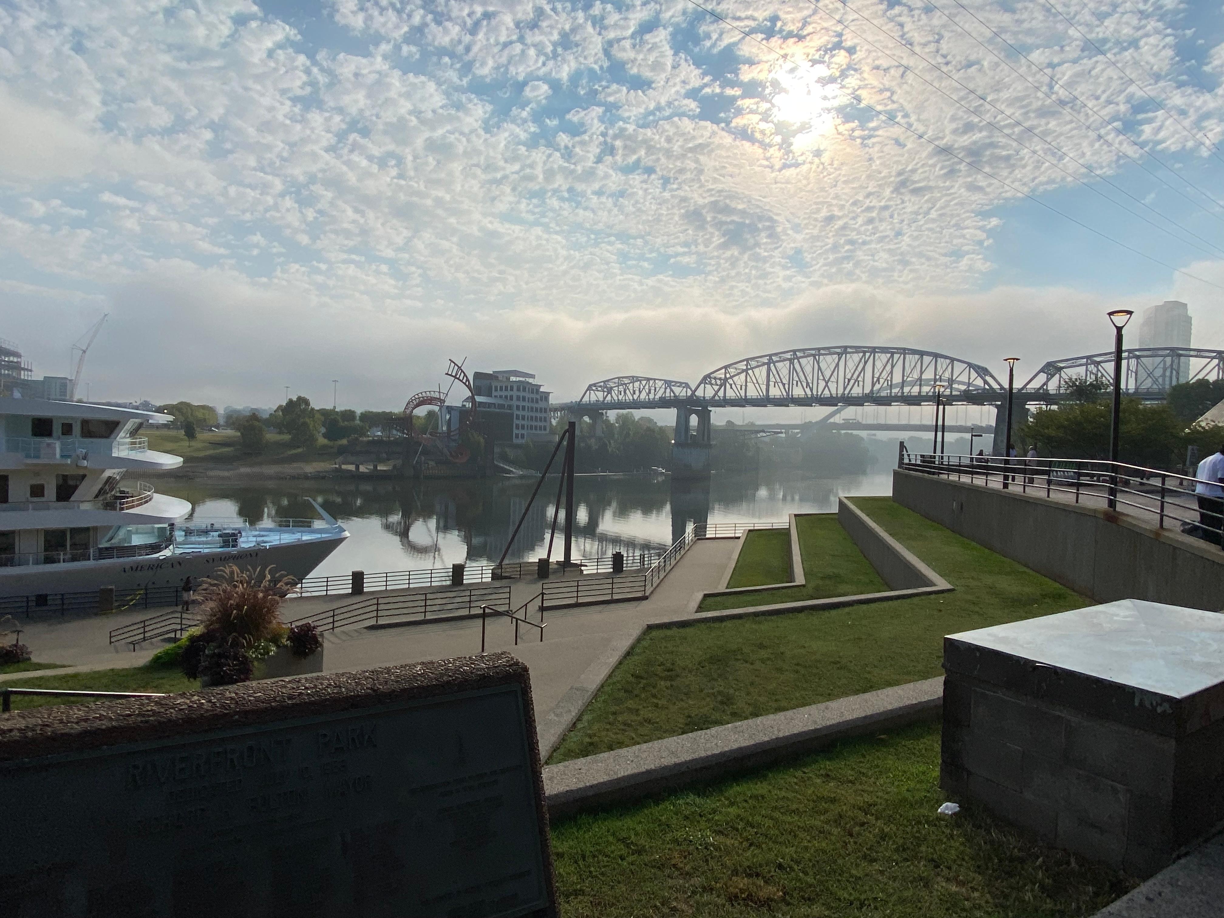 A walk along the rivers park very nice