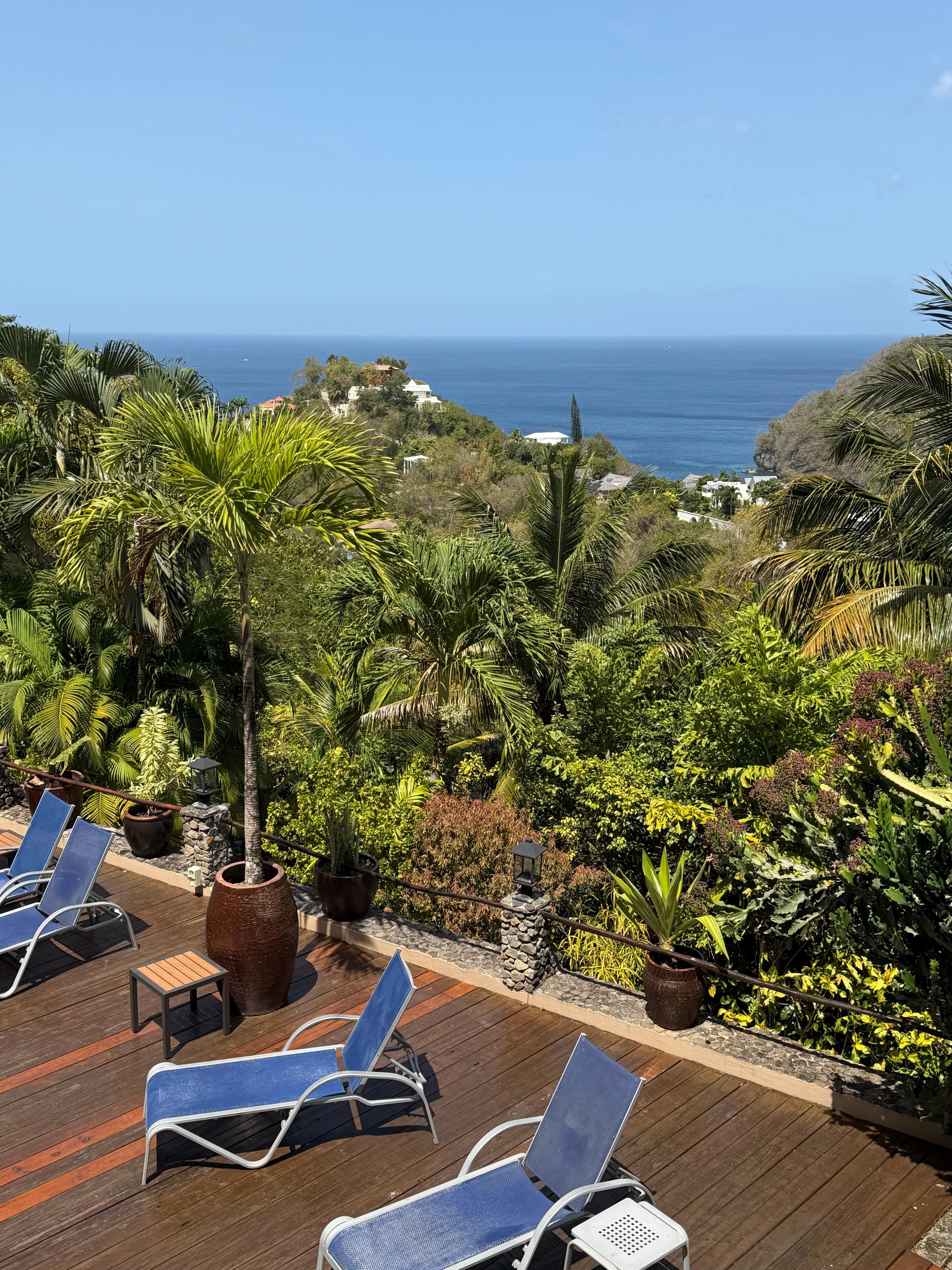 View from second floor balcony