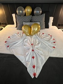 Room decorated for our birthday