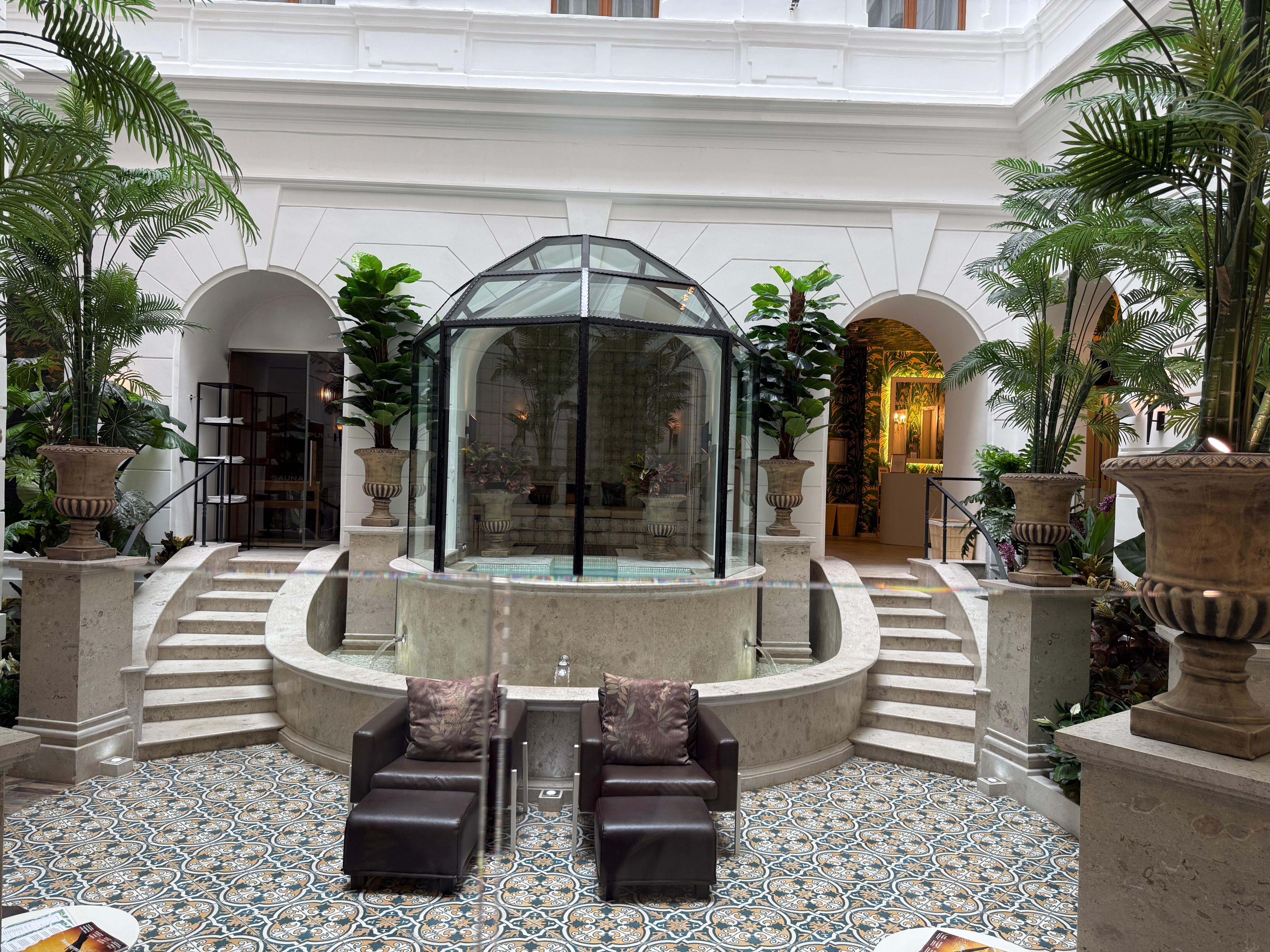 Relaxation area at the spa