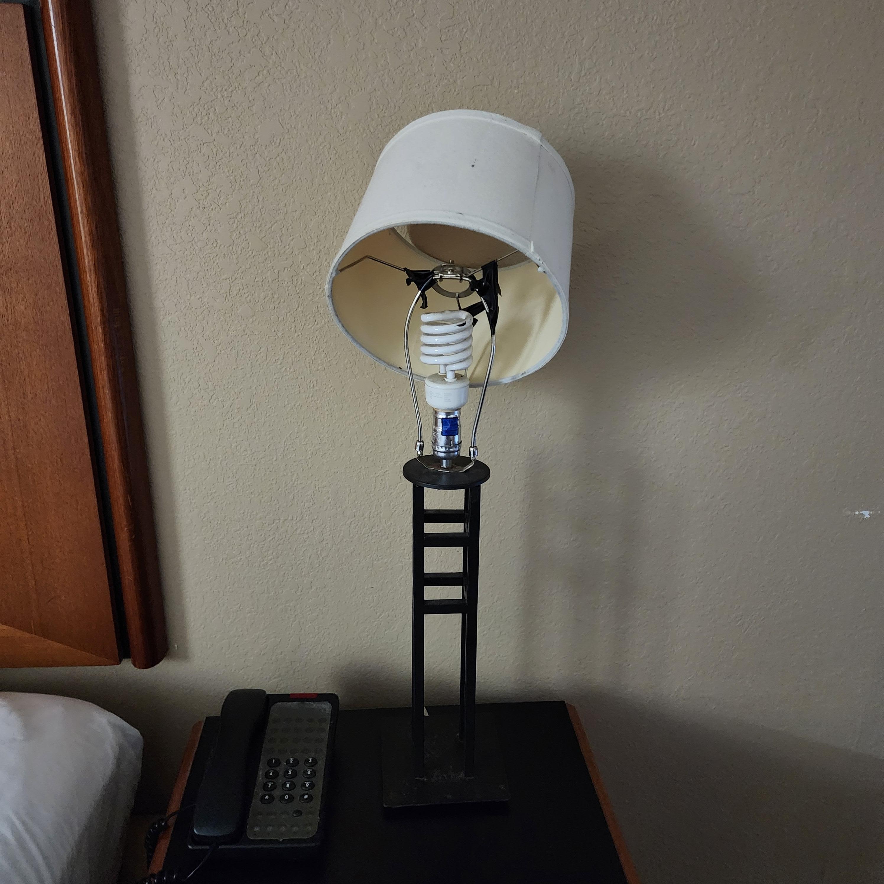 No chance in hell I was turning this lamp on. 😬