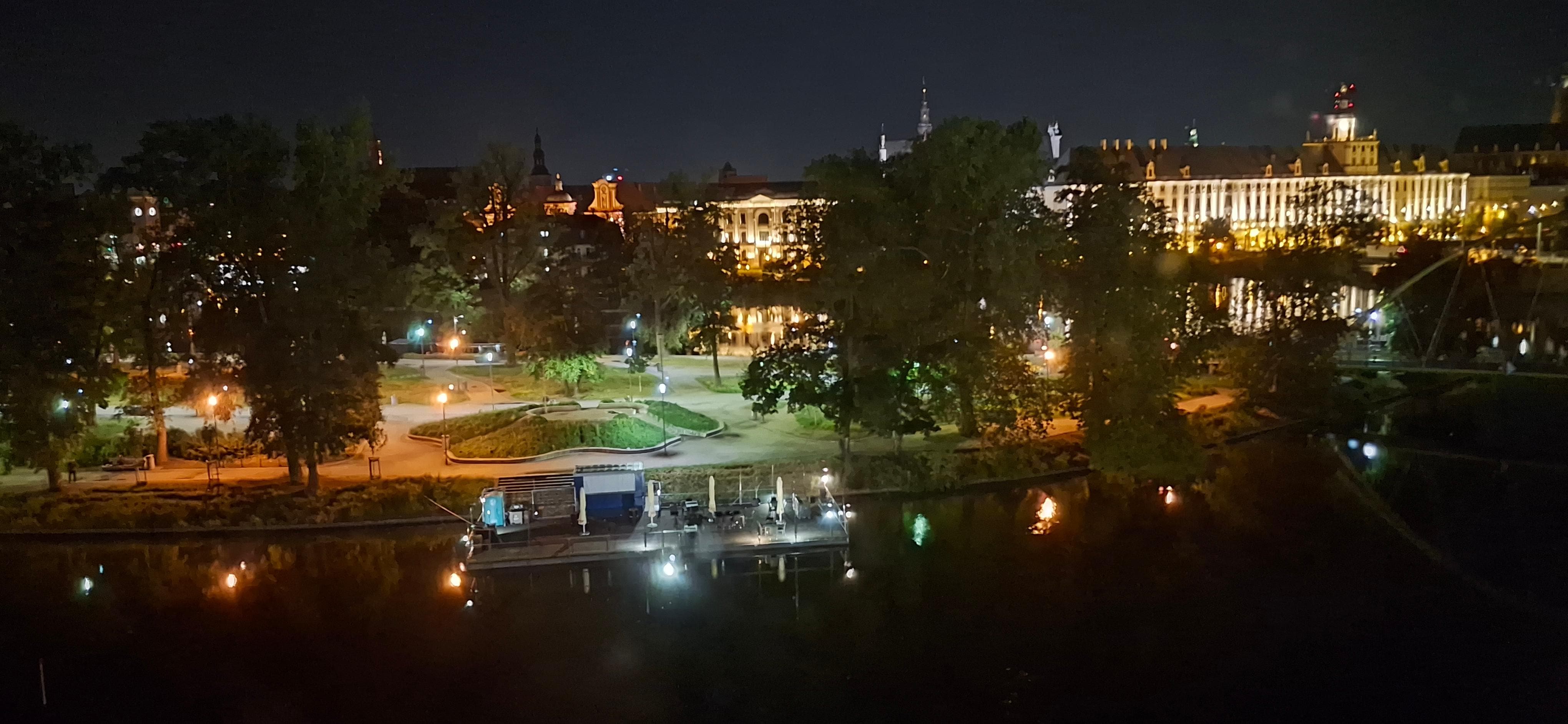 Night view from our room.