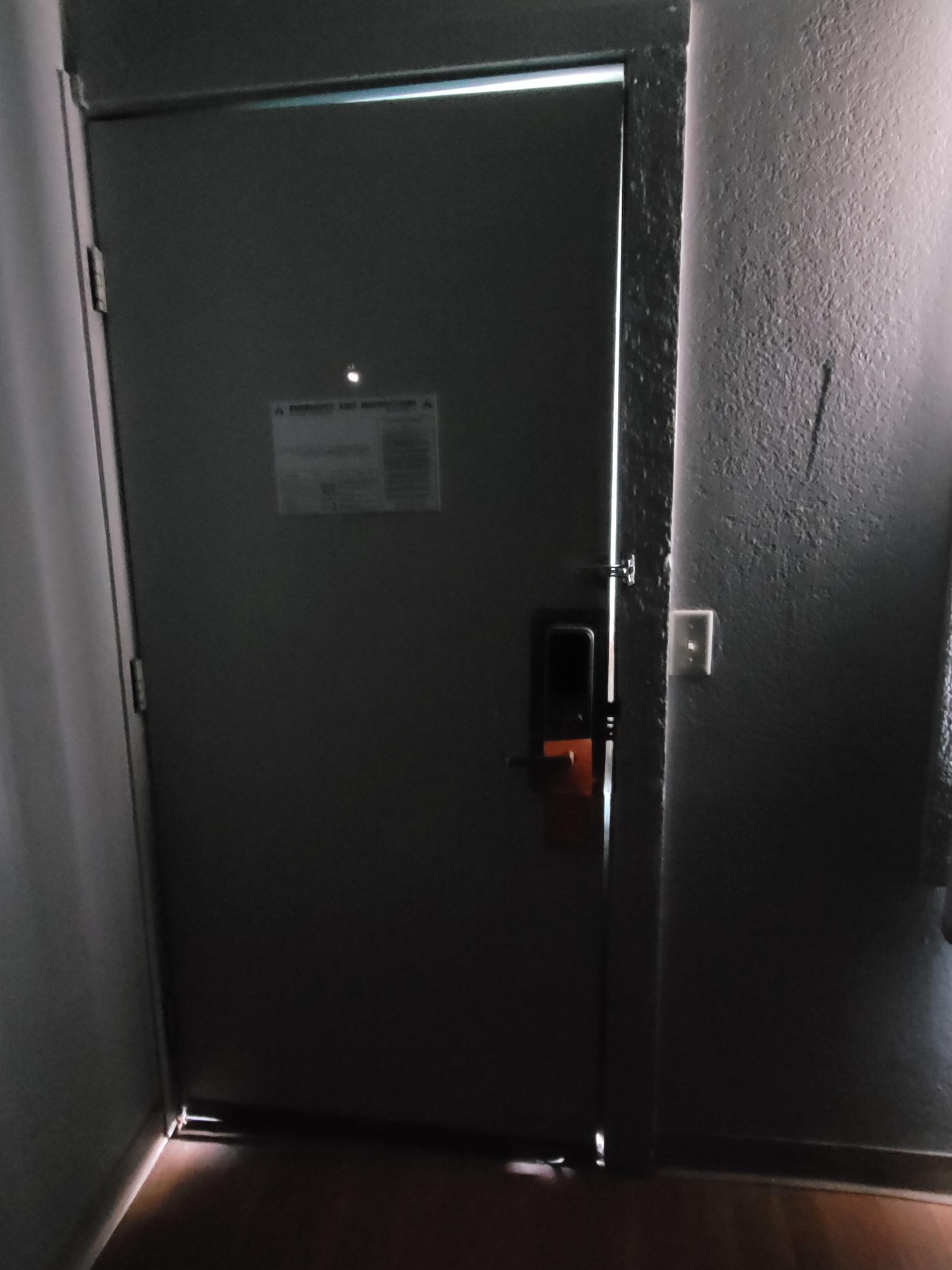 Photos taken from inside the room.