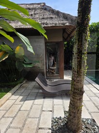 Seperate buildings for two rooms.