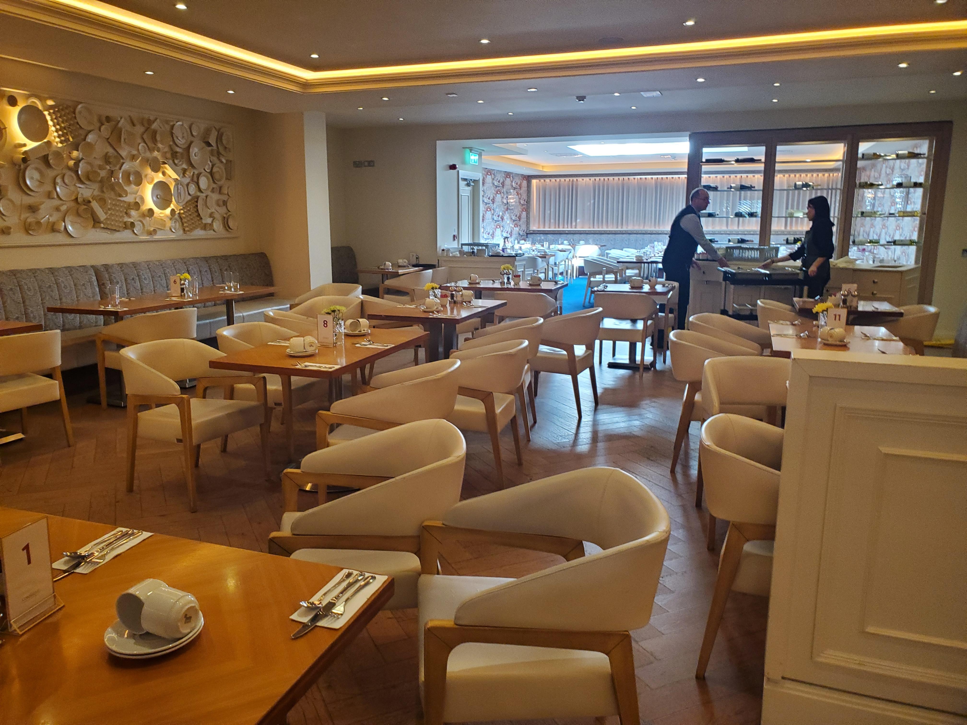 Plenty of seating in the restaurant