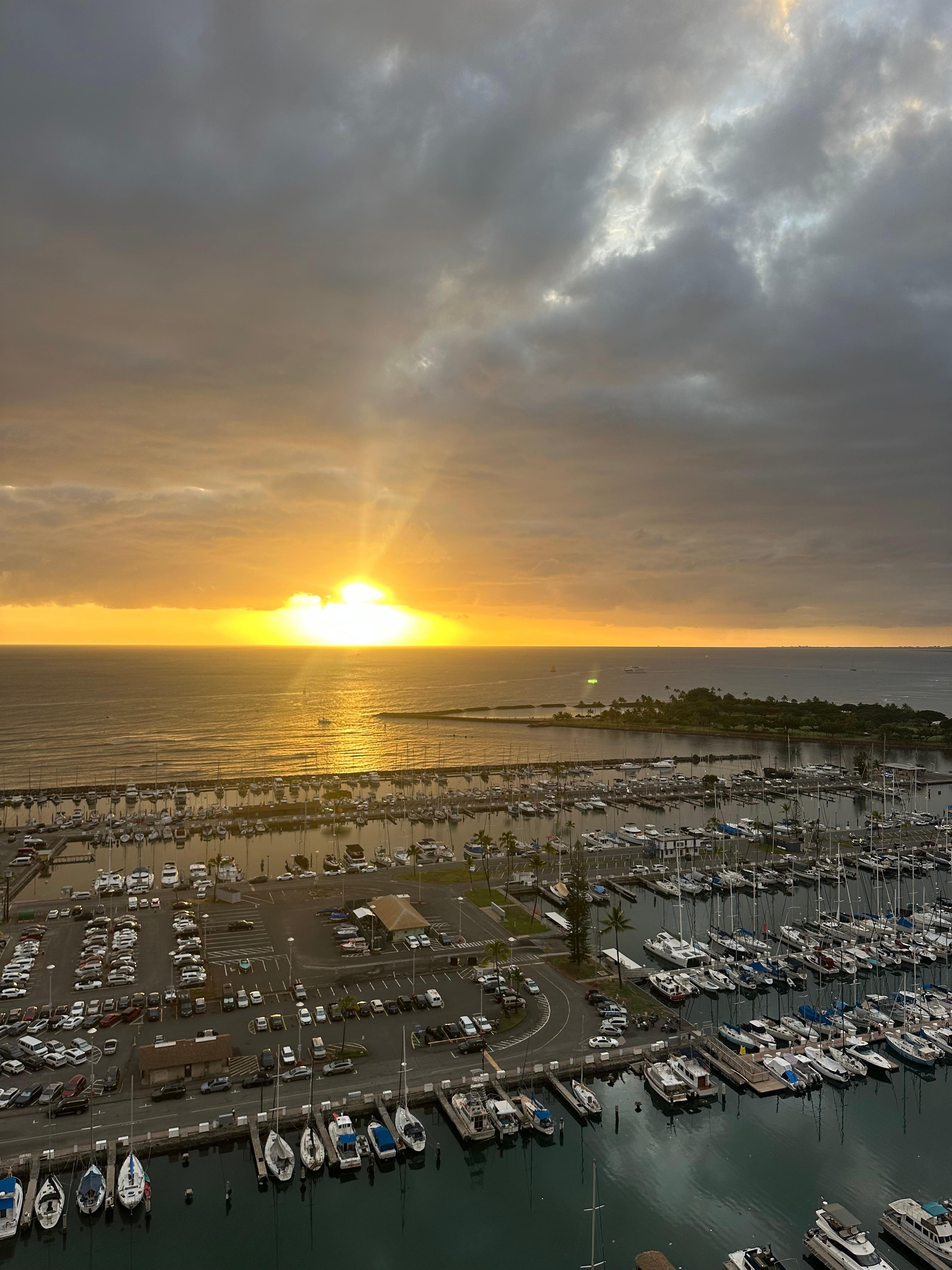View from our little balcony. 