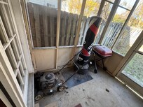 Patio area needs cleaning to be able to use