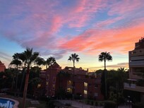 Sunset from the balcony