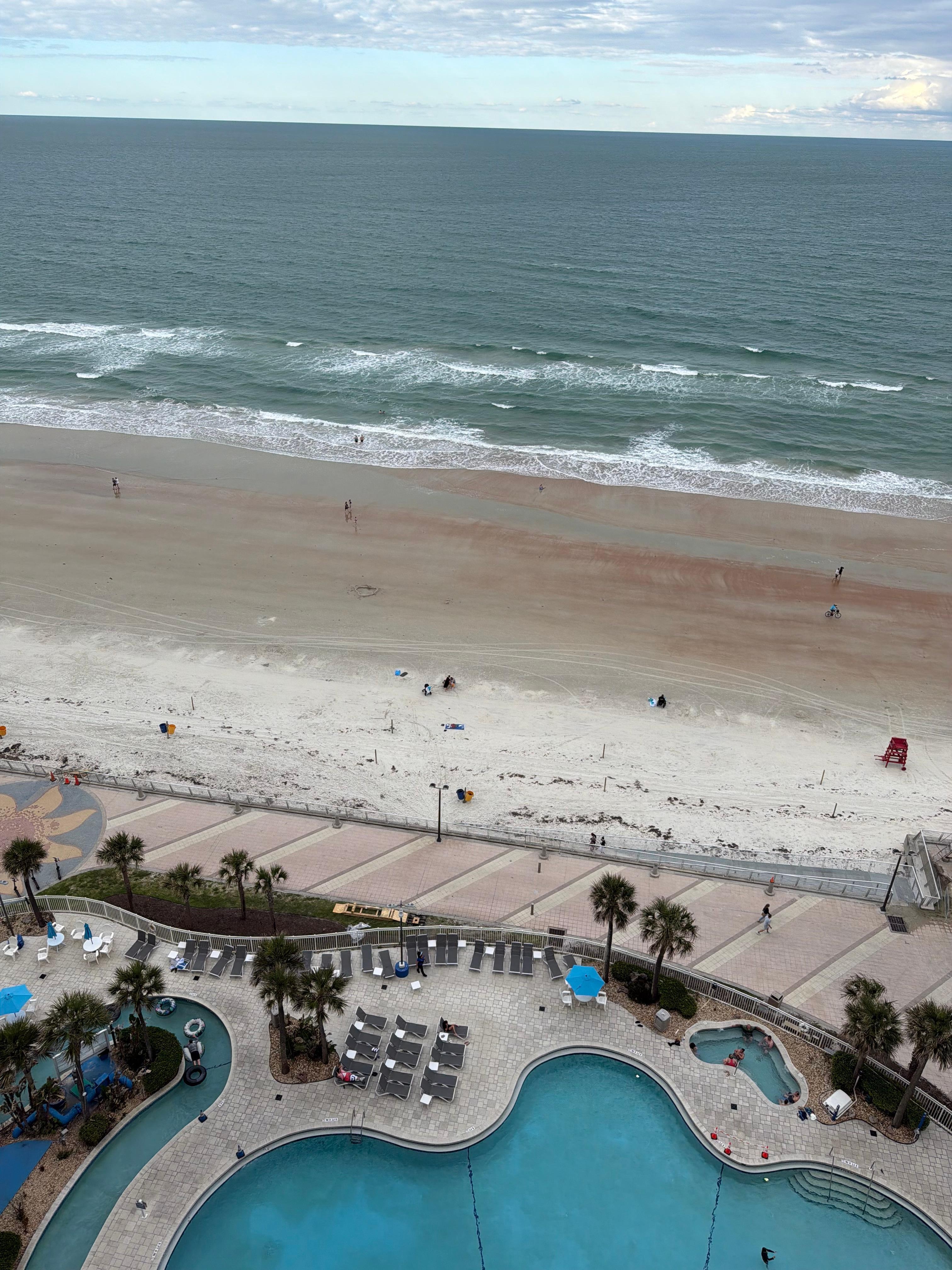Daytona Beach from our balcony 
