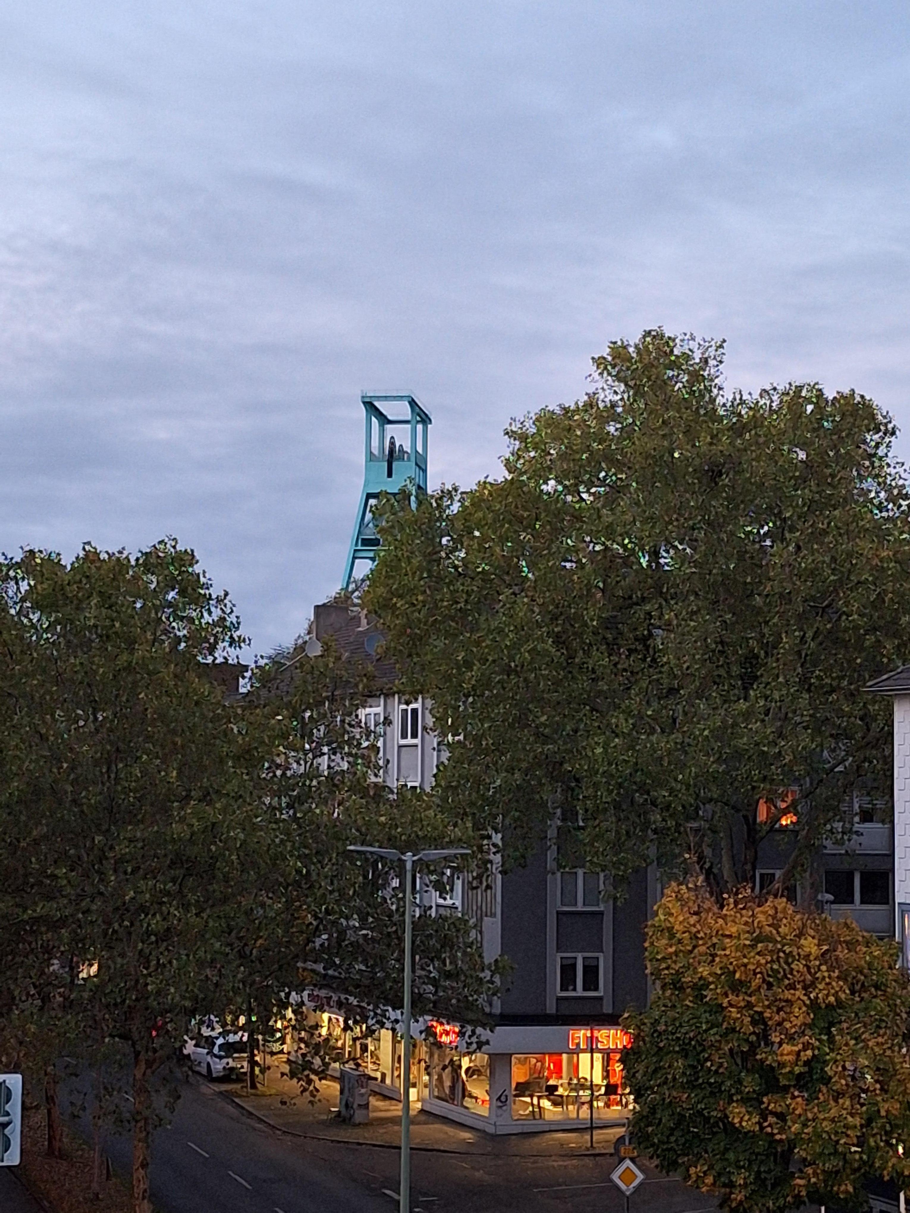 Blick aus dem Fenster zum Bergbau Museum 
