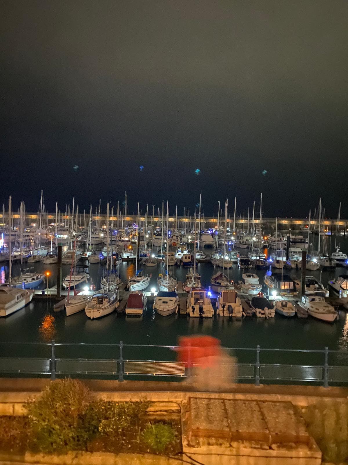 Evening view from the balcony. 