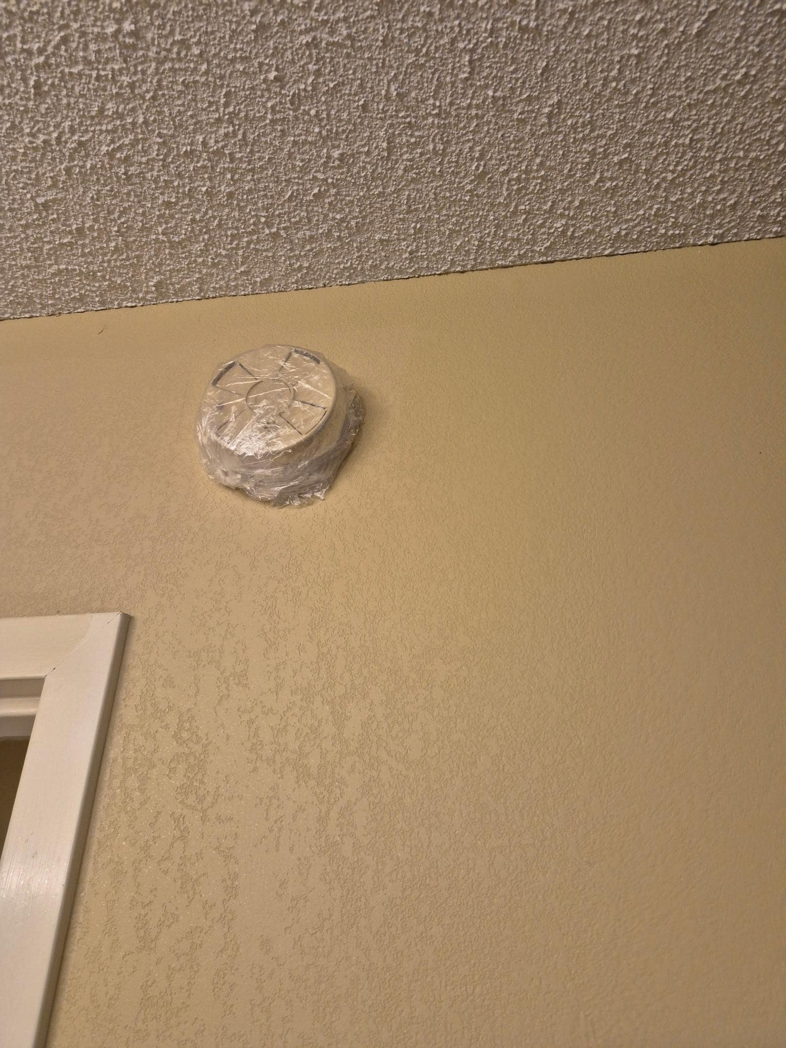 Wrapped smoke detector 