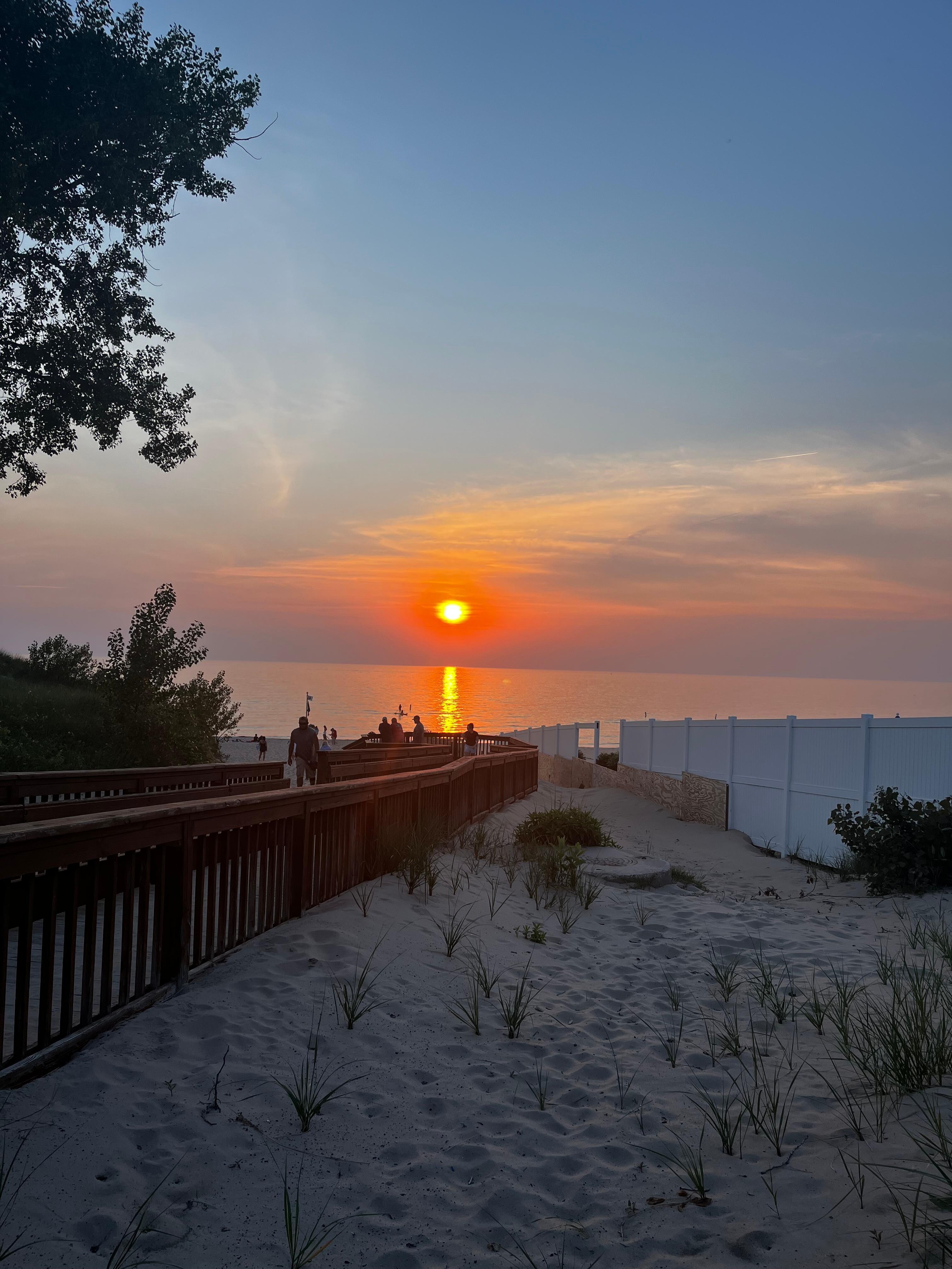 Just a few minutes walk to see this amazing sunset!