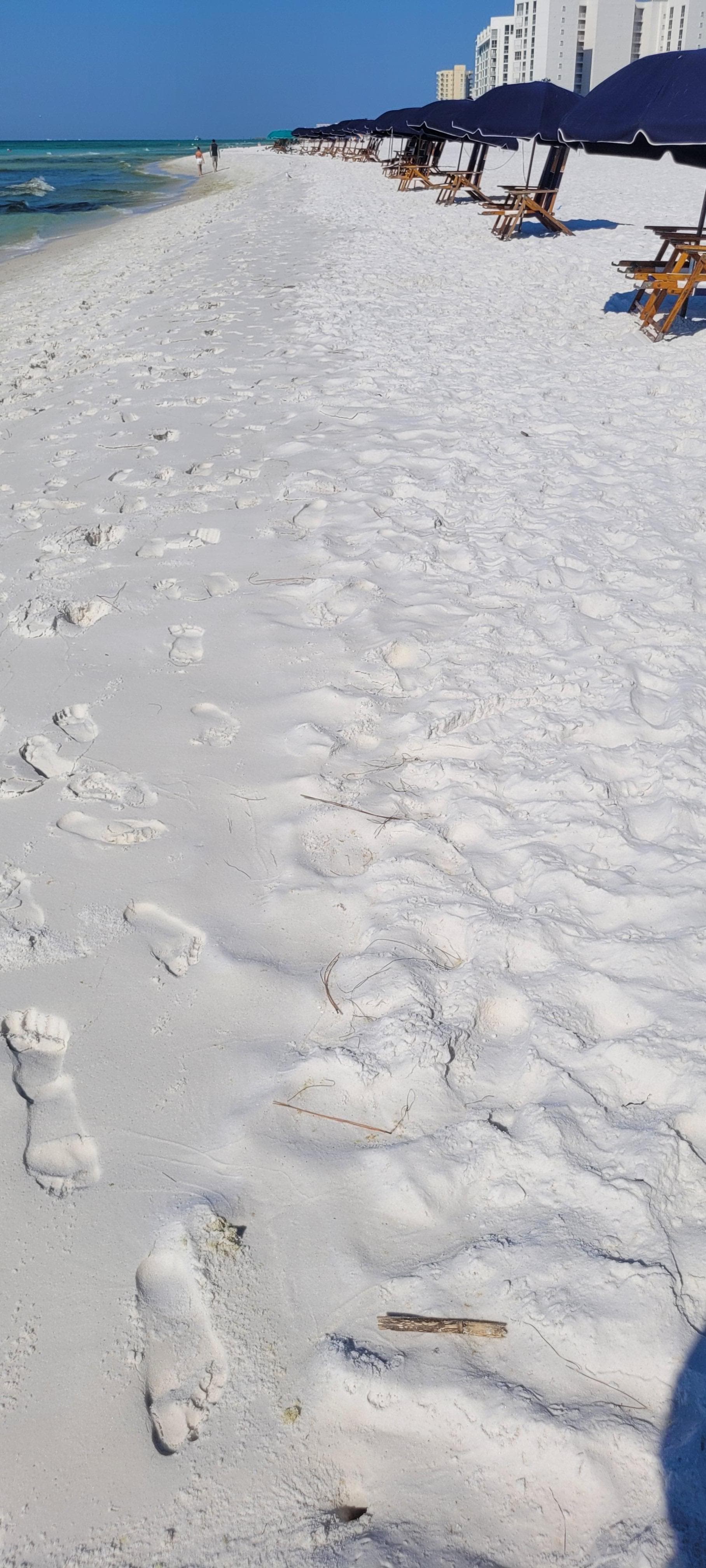 White, soft sand!