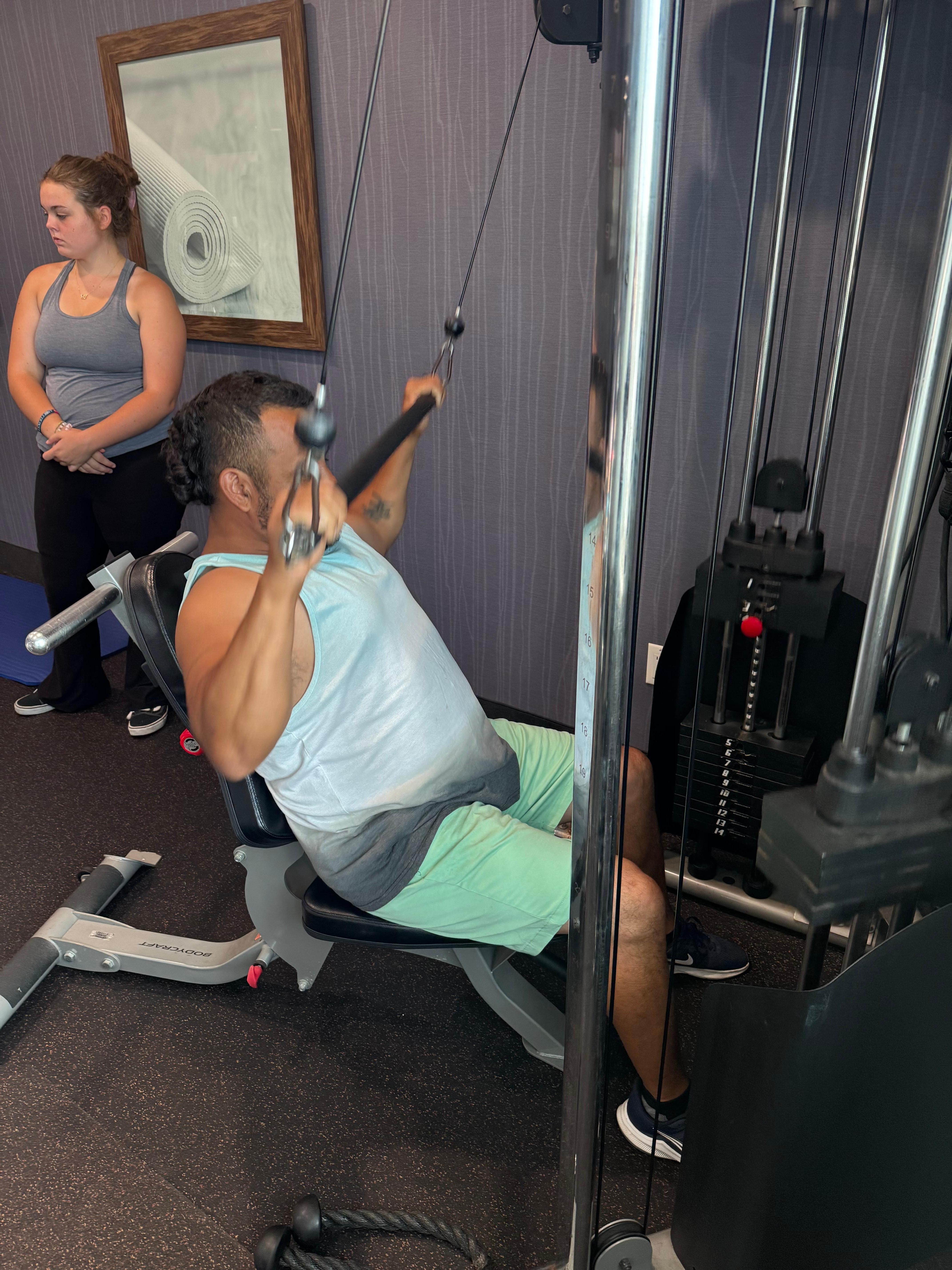 Gym again every thing you need to get a sweating 