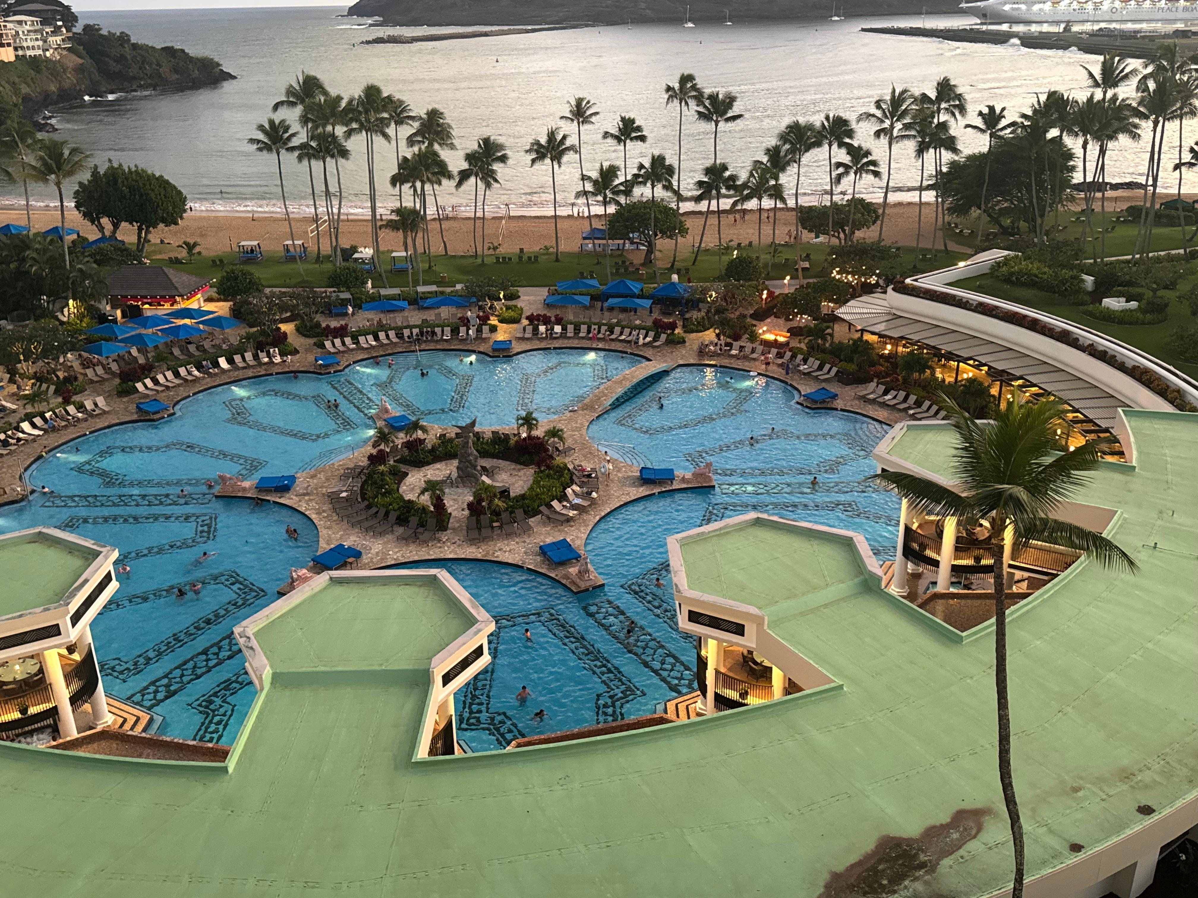 View from our room. We chose ocean front 