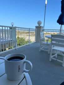 Morning coffee right outside your door !