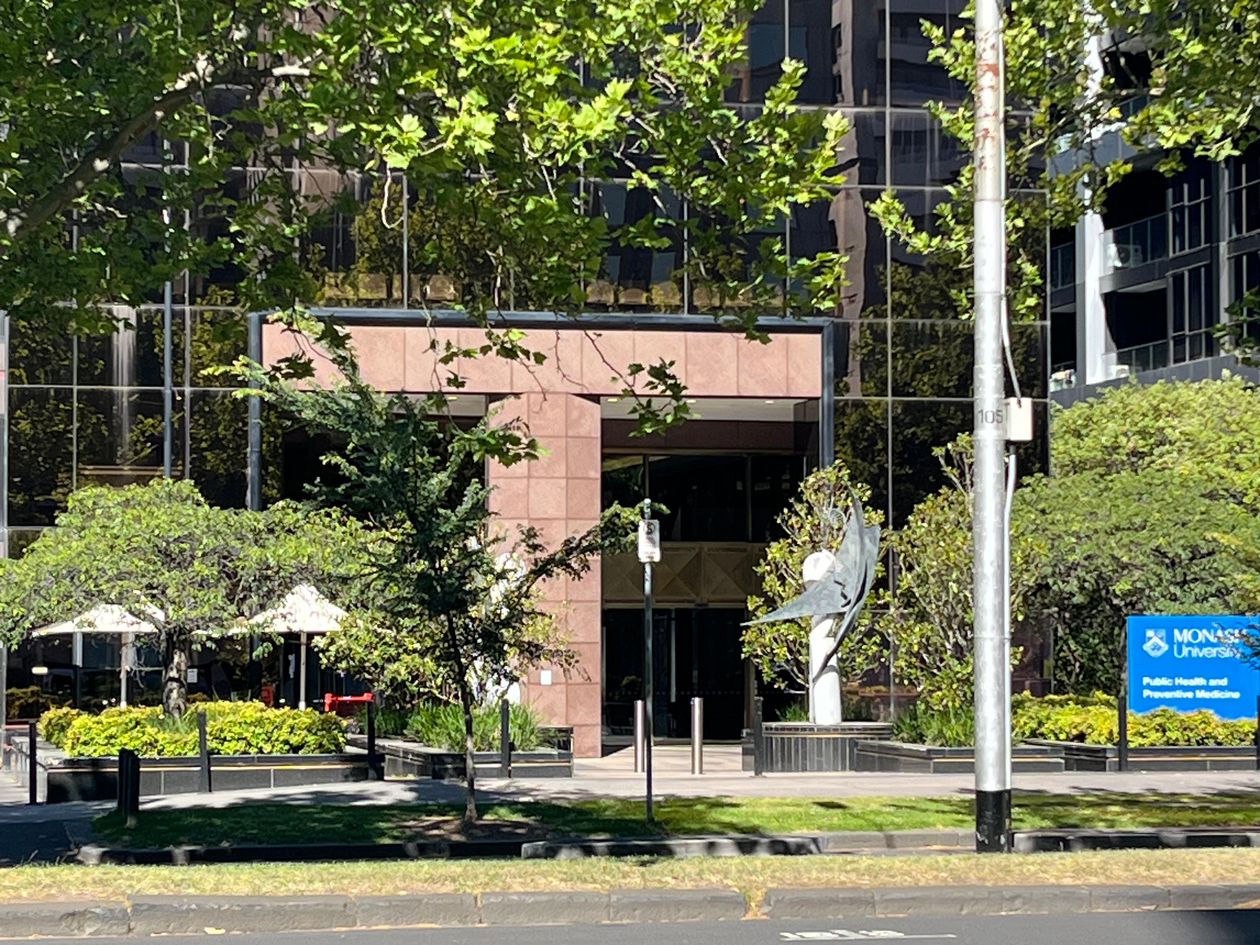 Nearby building, home US Embassy