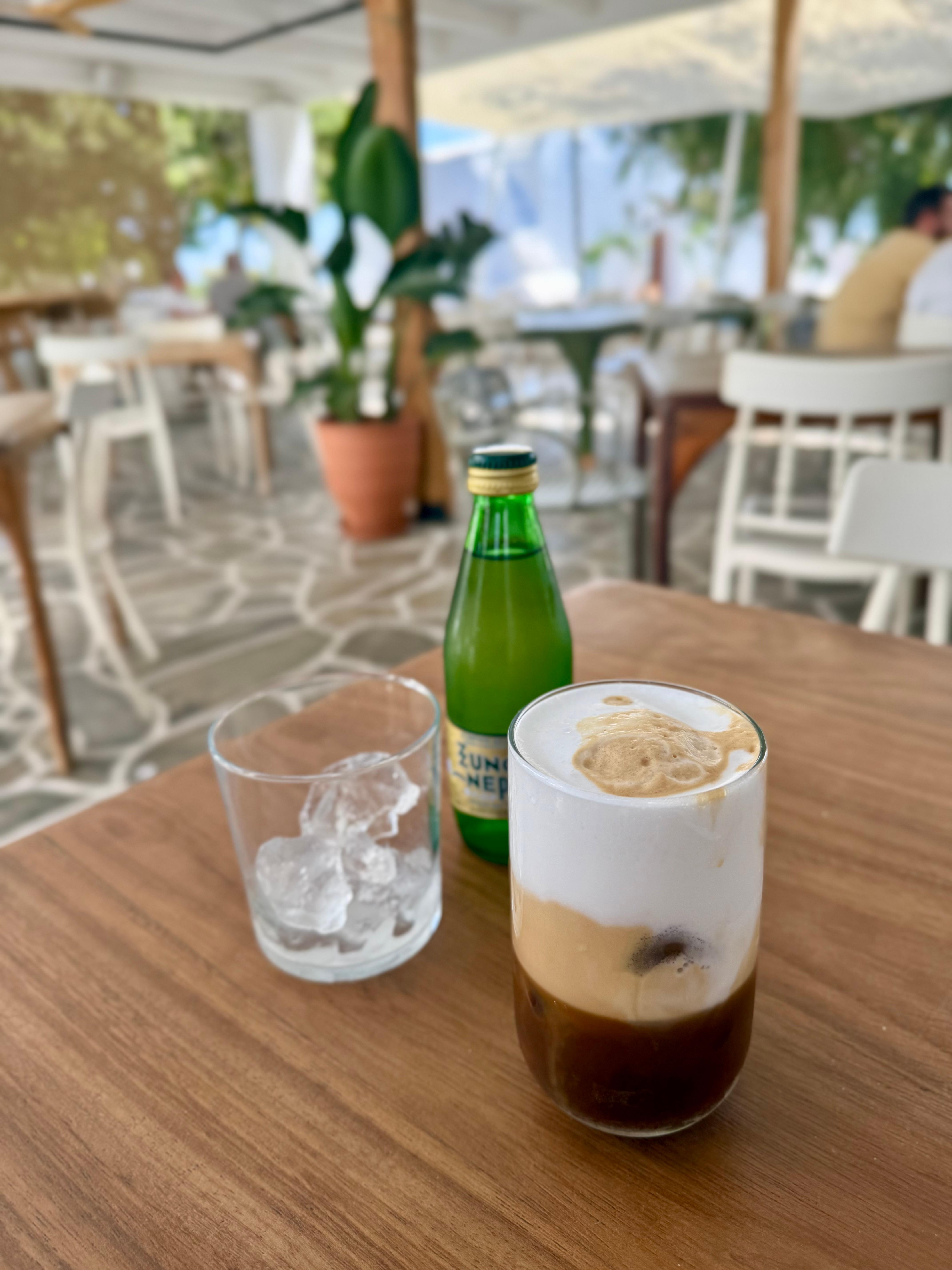 A beautiful Cappuccino Freddo in the restaurant downstairs 