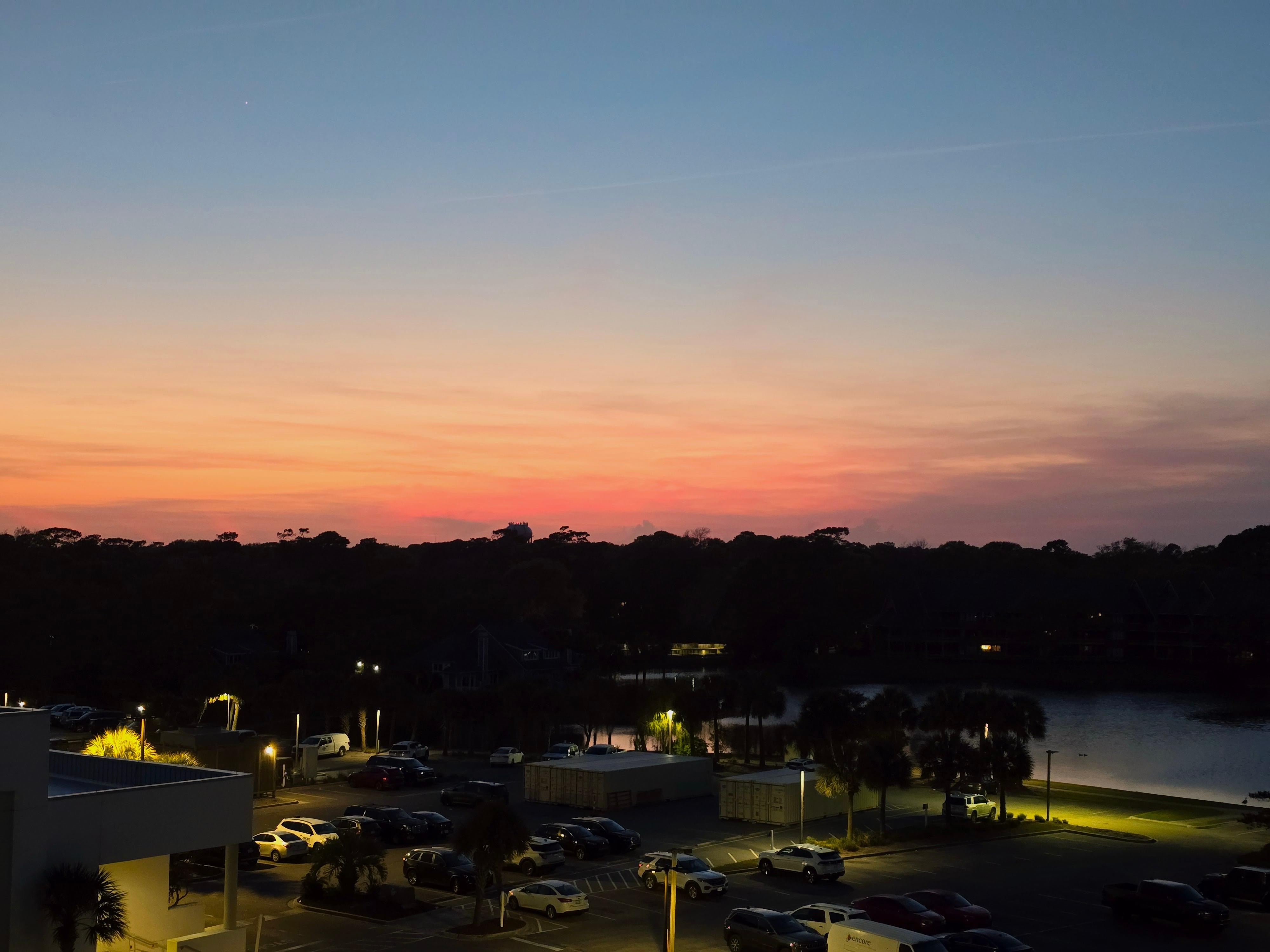 Sunset from master balcony 
