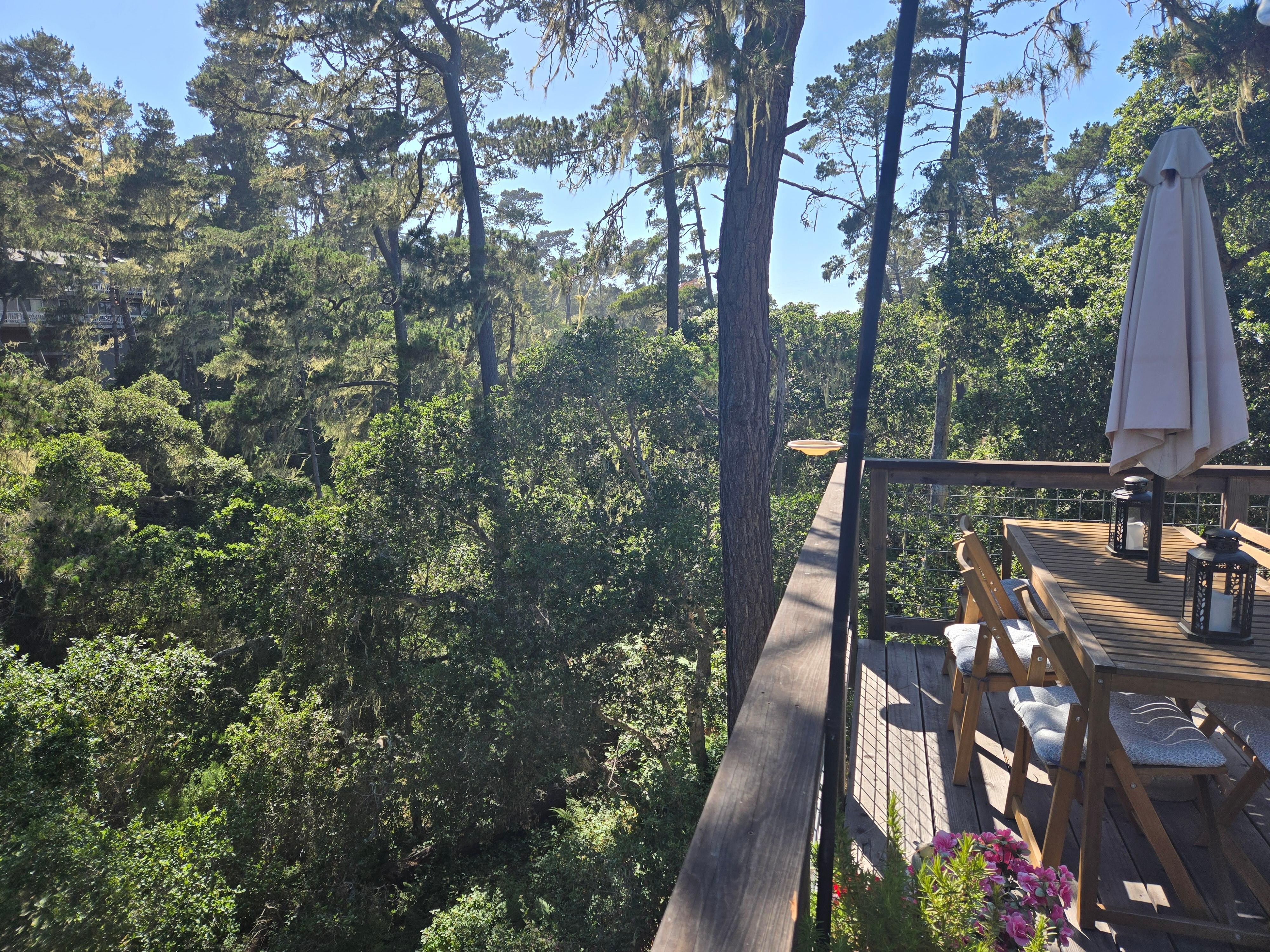 Outside deck
