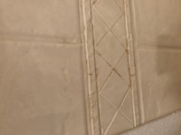 Shower wall had nasty stuff all over it