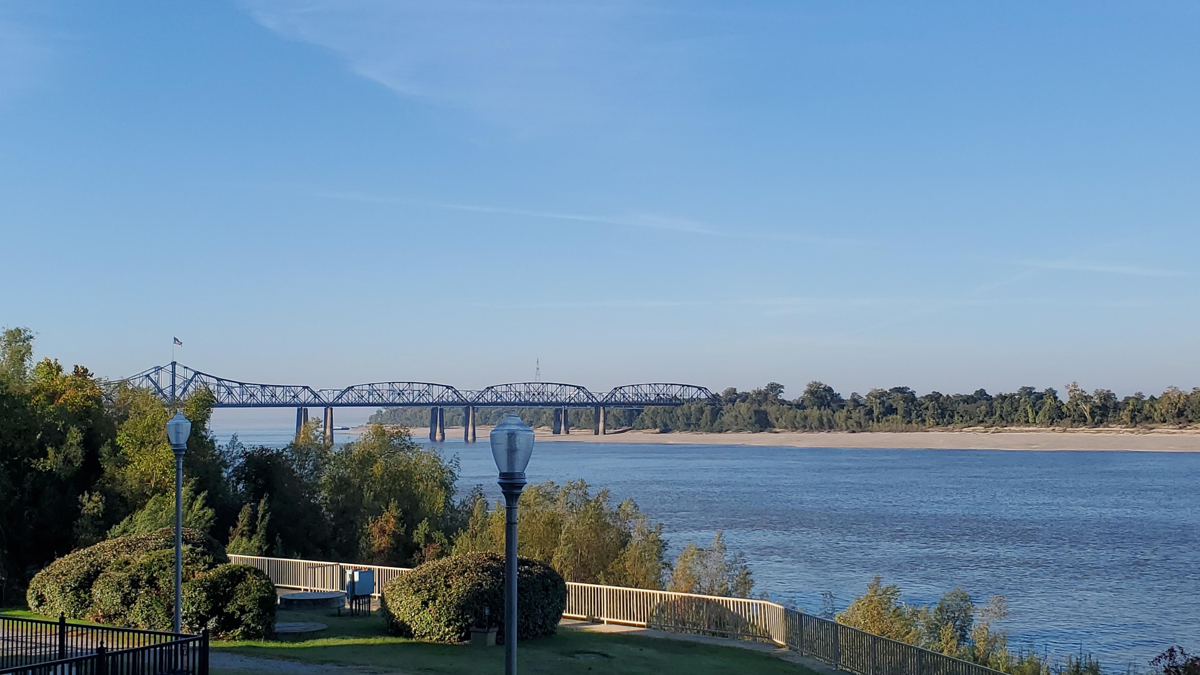 View of the Mississippi River.