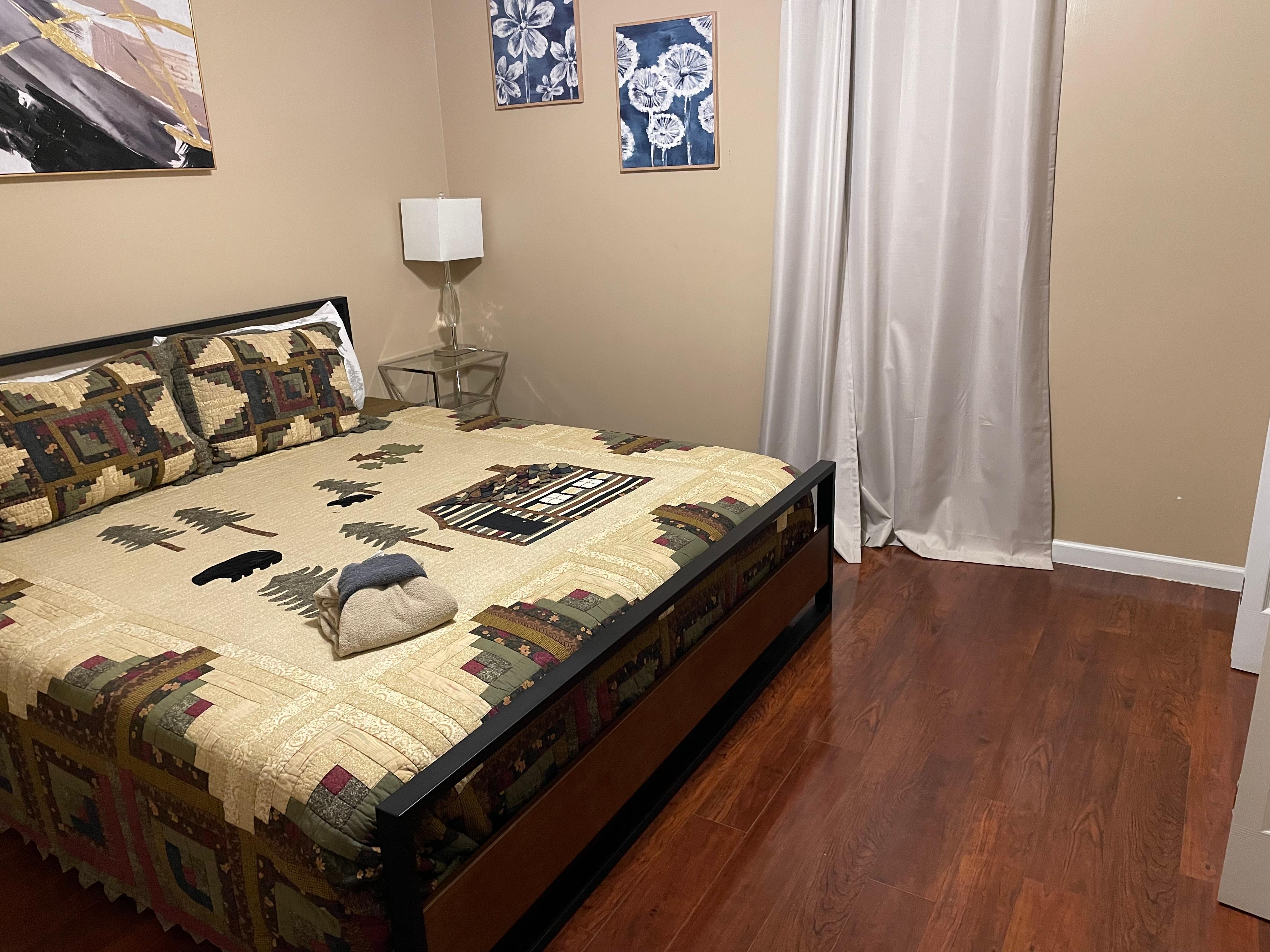 Huge bed.