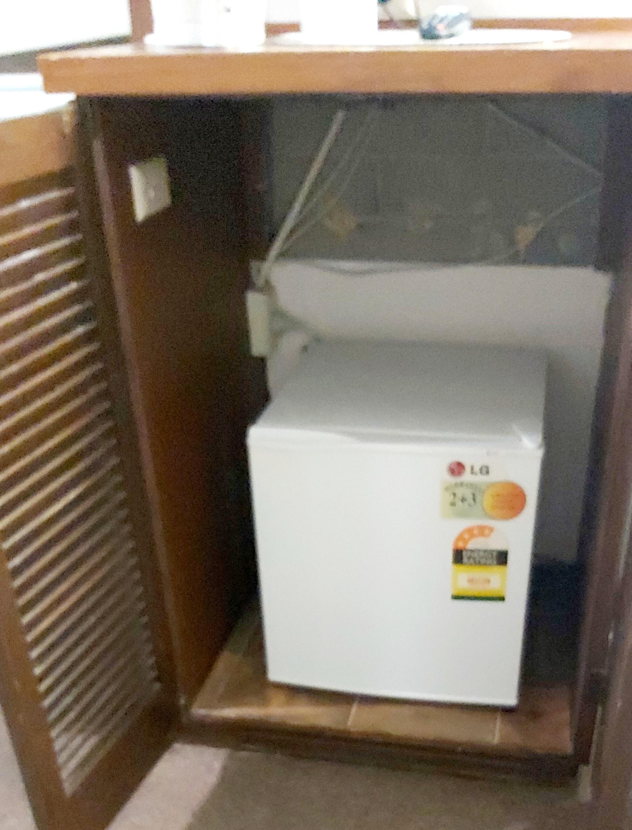A miniature fridge was very poor couldn't fit bottles of cool drinking upright.