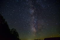 The Milky Way! Photo taken right at the Cabin