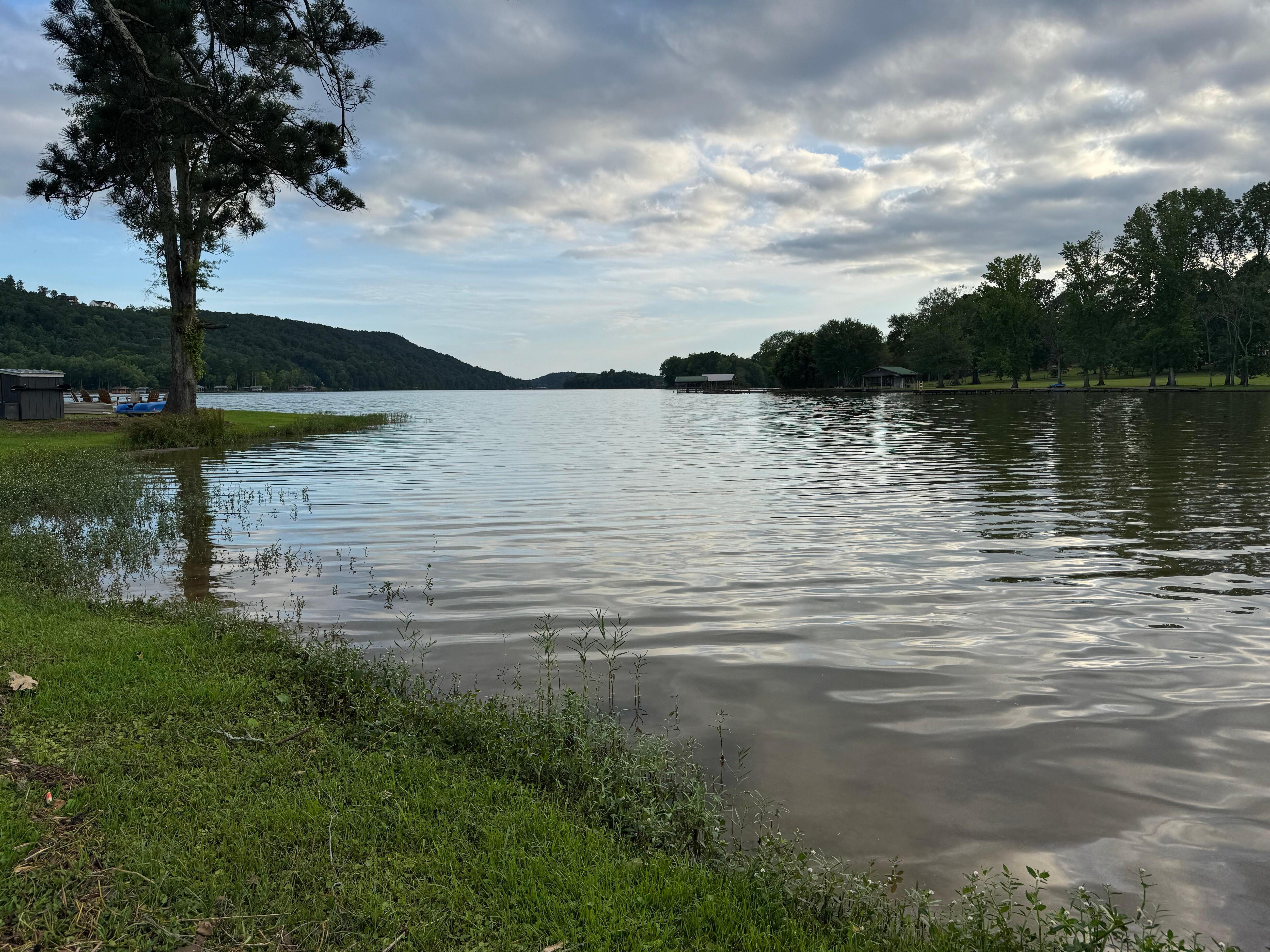 view from the lake