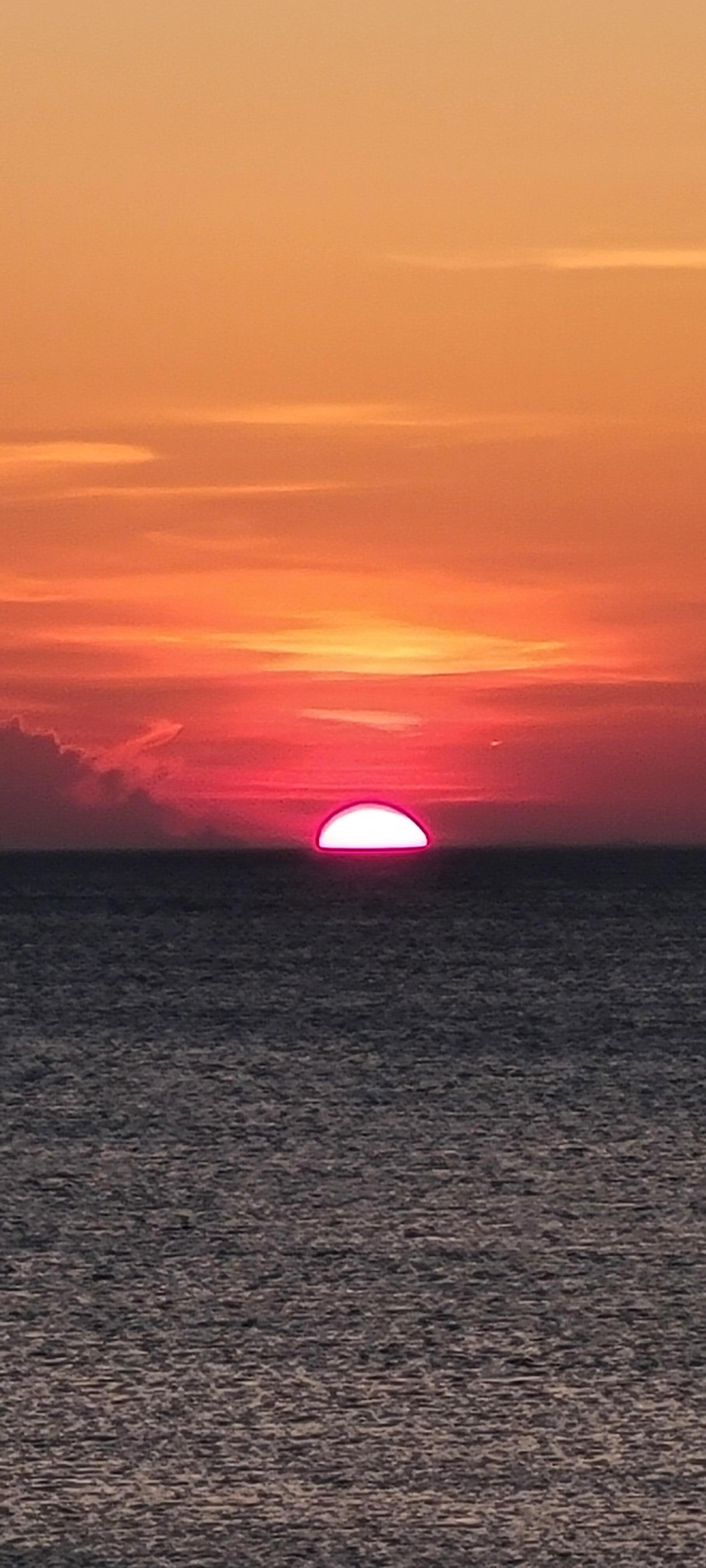 Breathtaking sunrise from the balcony