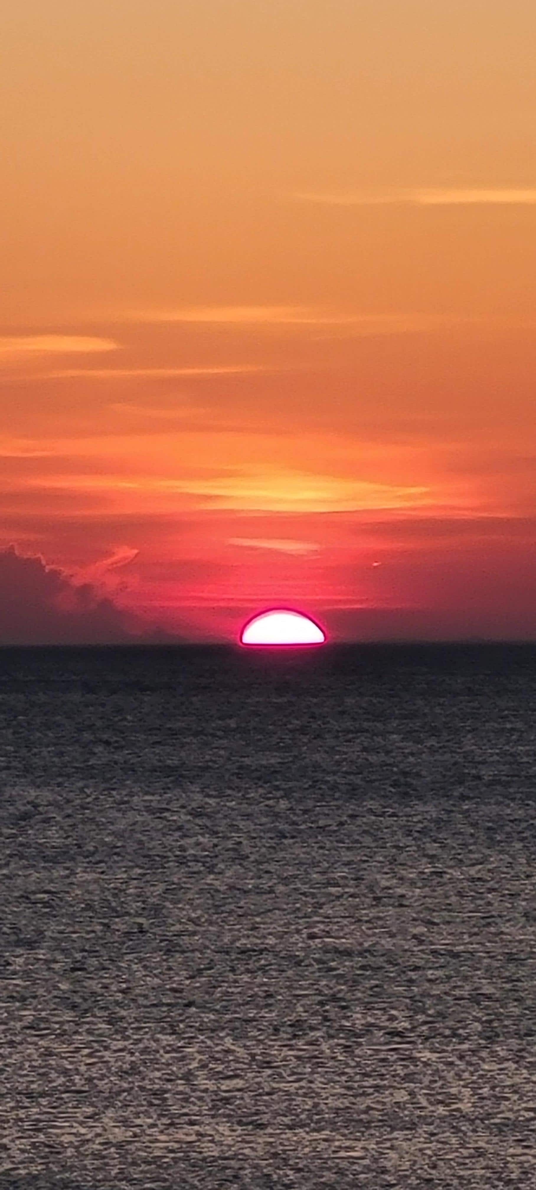 Breathtaking sunrise from the balcony
