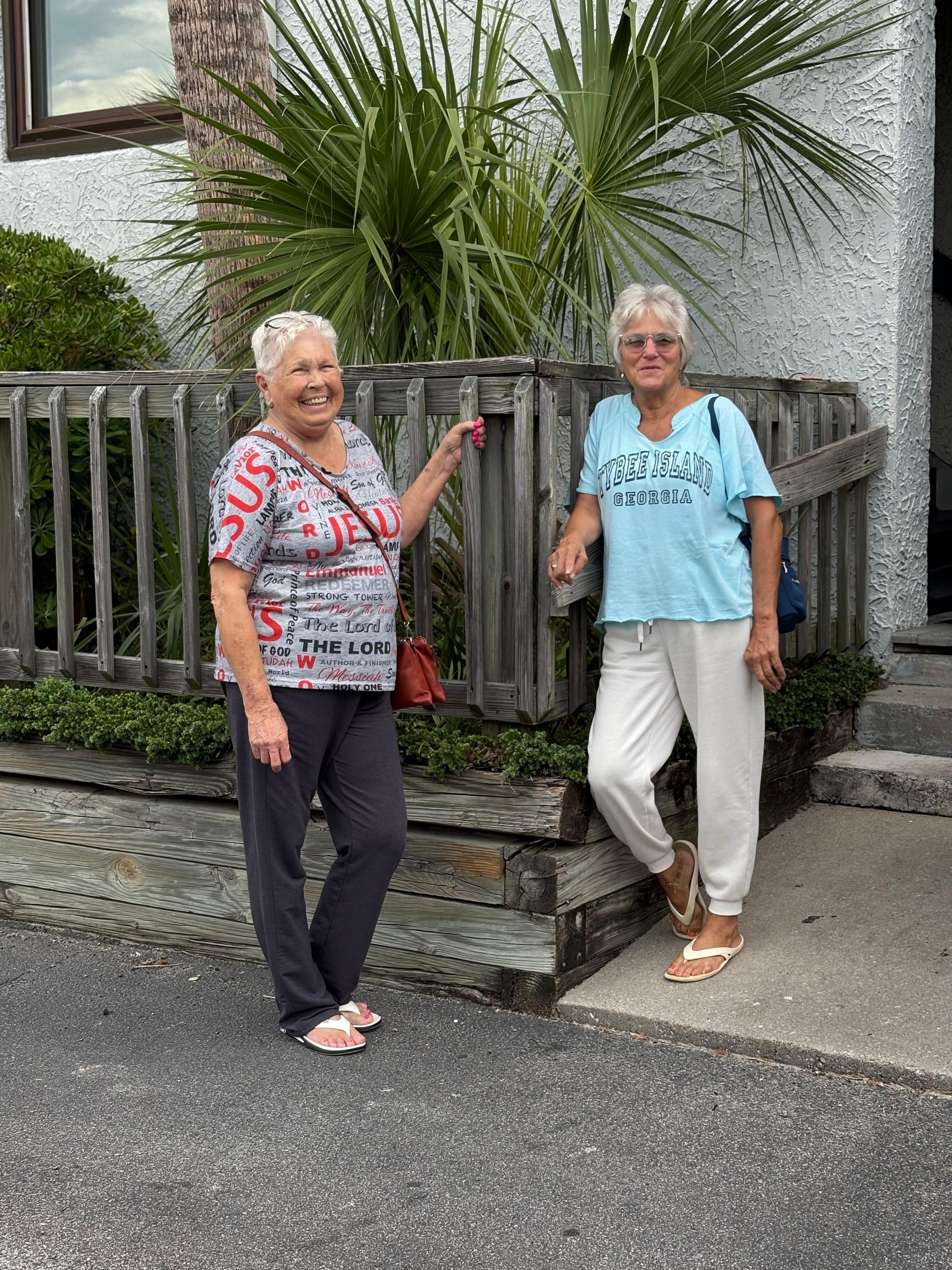 Outside the building before you have to climb 15 stairs to get to the elevator. 