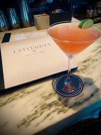Latitudes restaurant on property has amazing drinks and food.