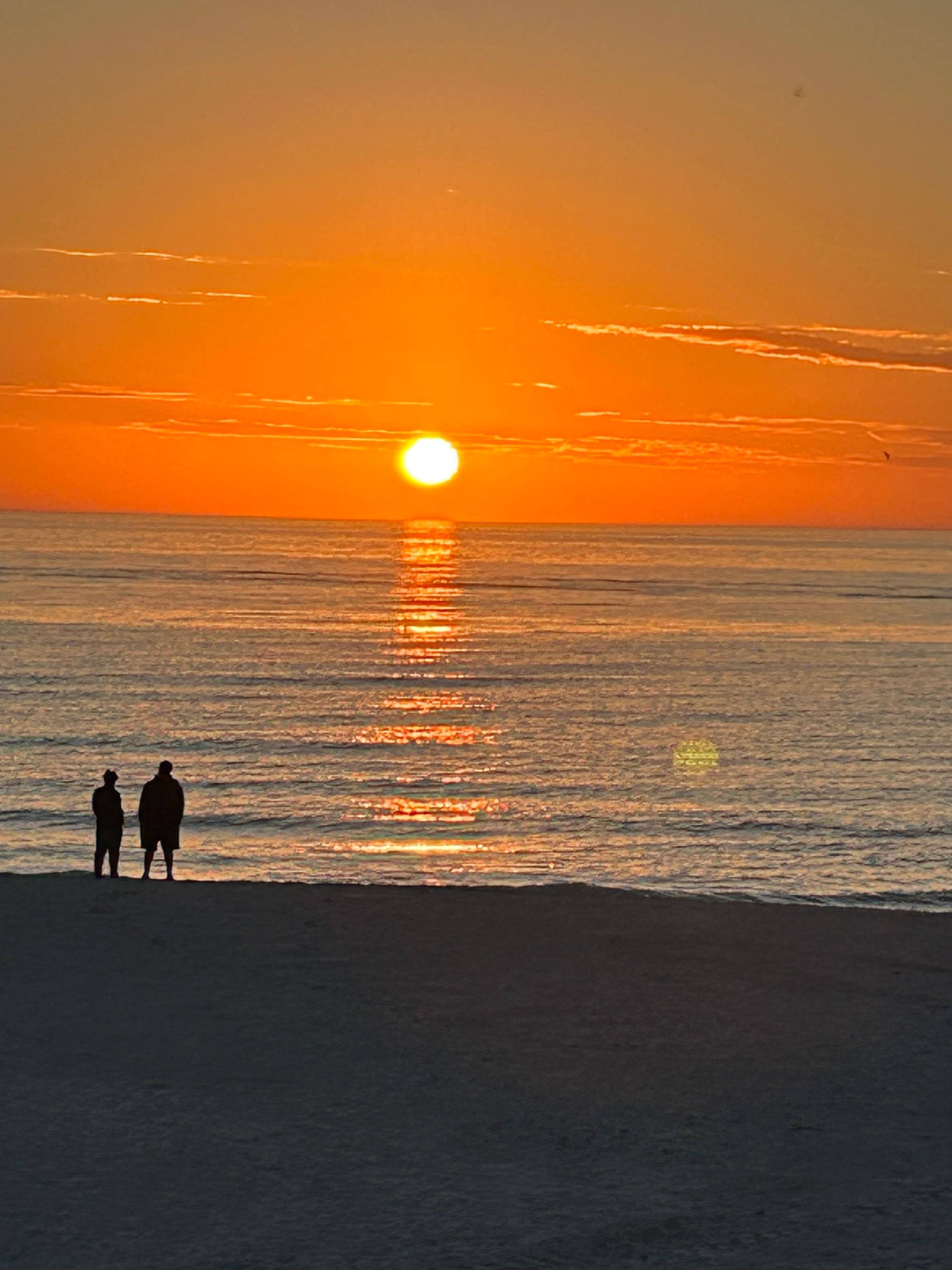 Sunset from our balcony