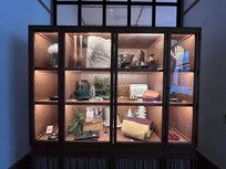 Display case in lobby.