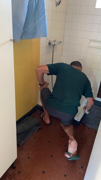 Ménage à notre arrivée