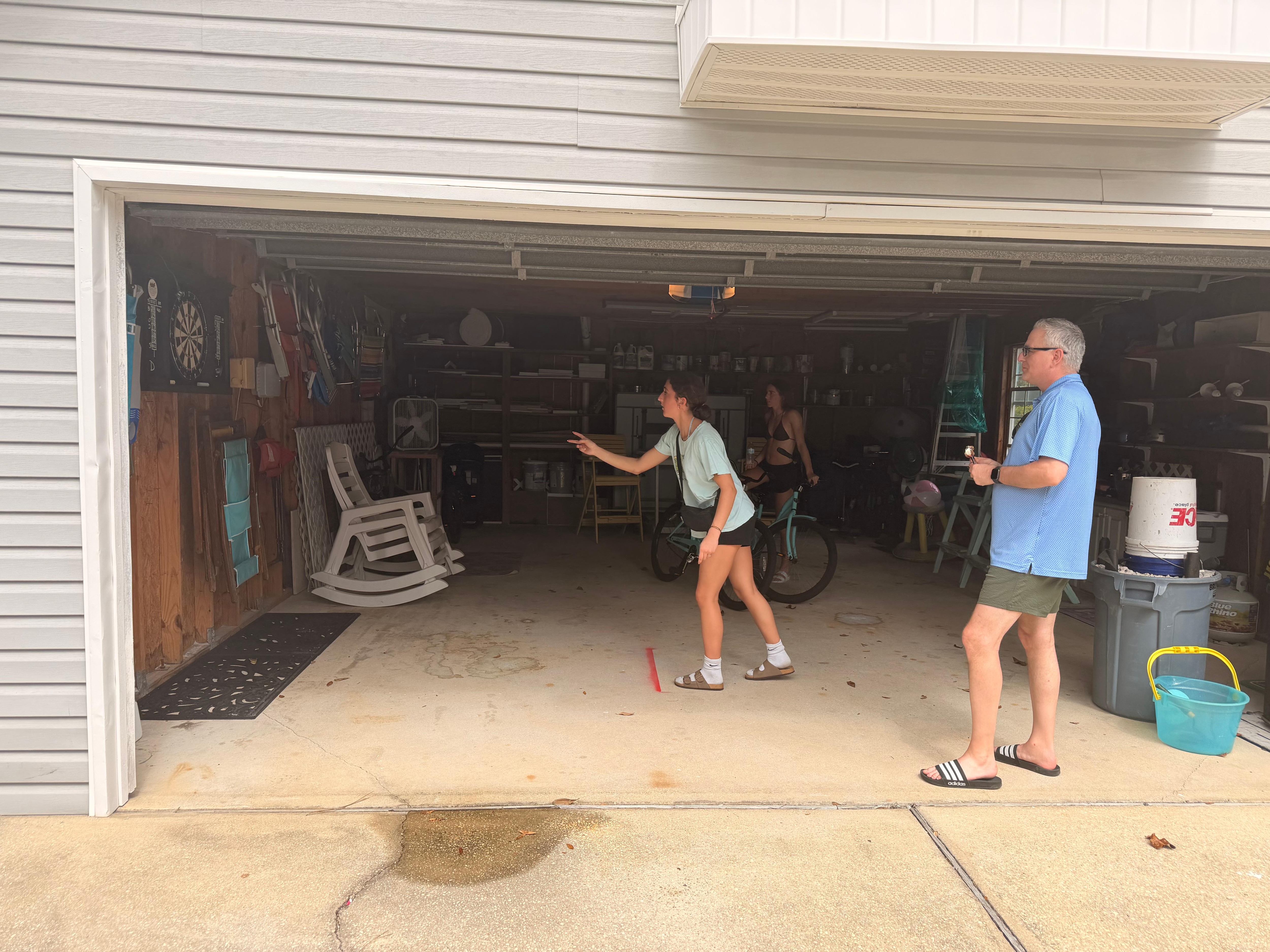 Getting beat at darts by your daughter was humbling but fun!