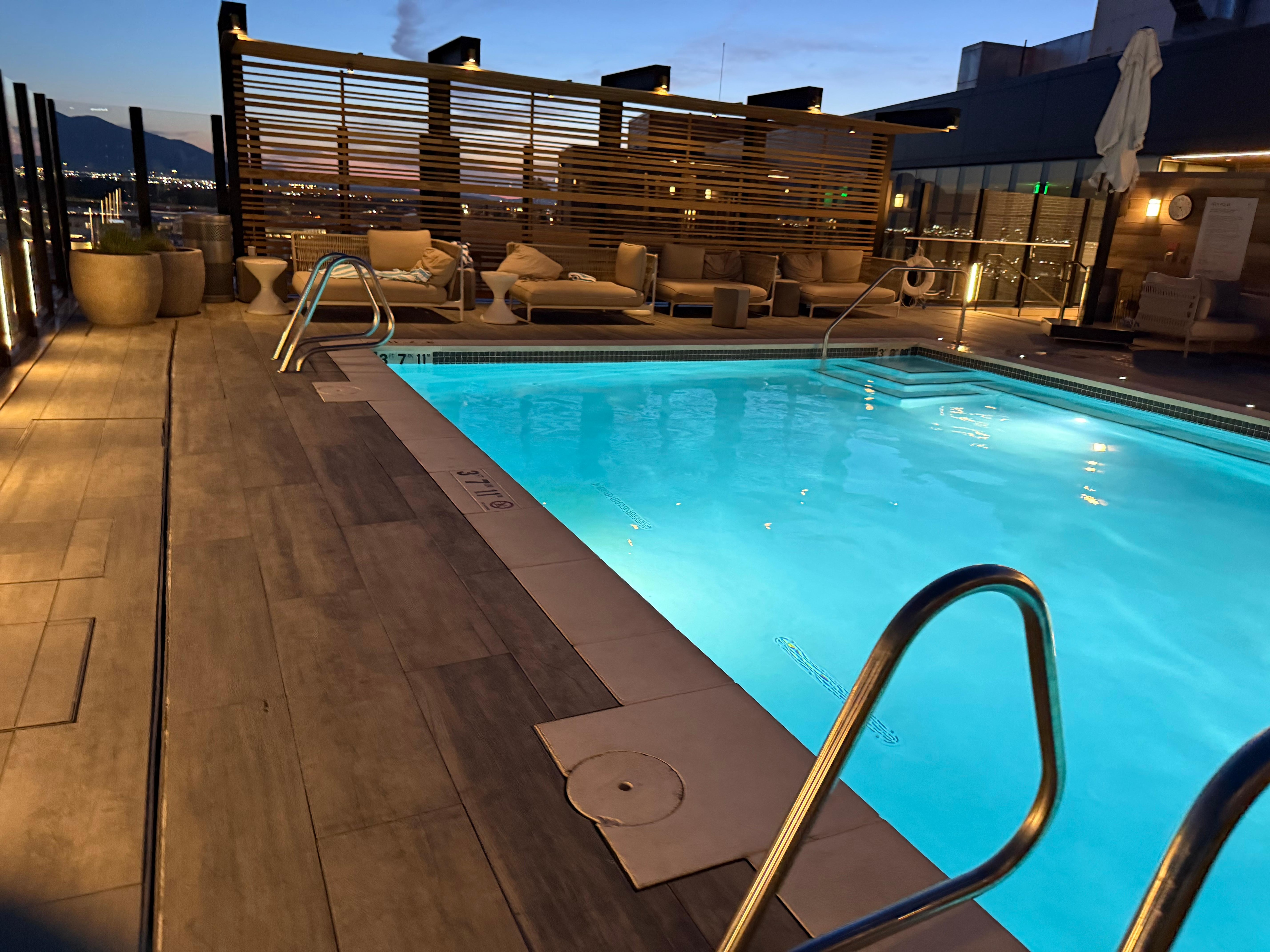 Rooftop pool