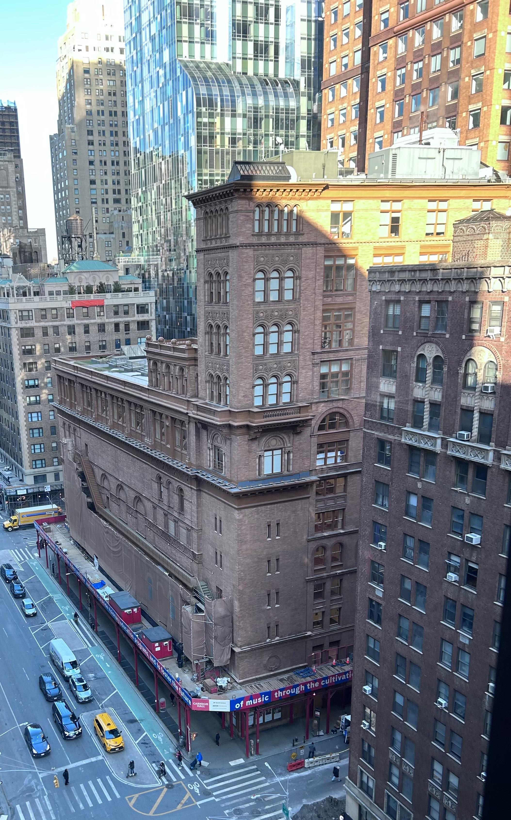 View from window of hotel