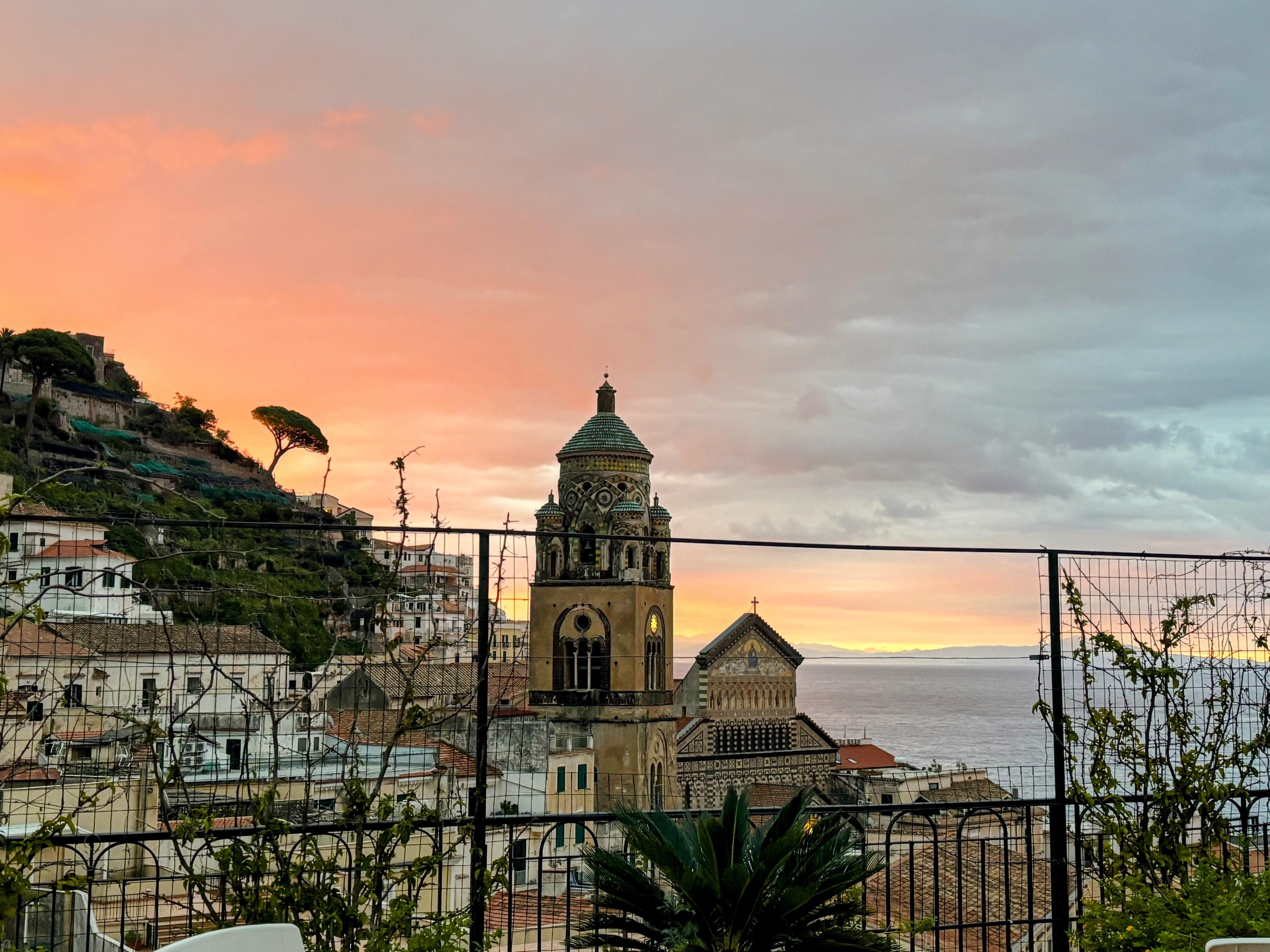Sunrise from the patio.